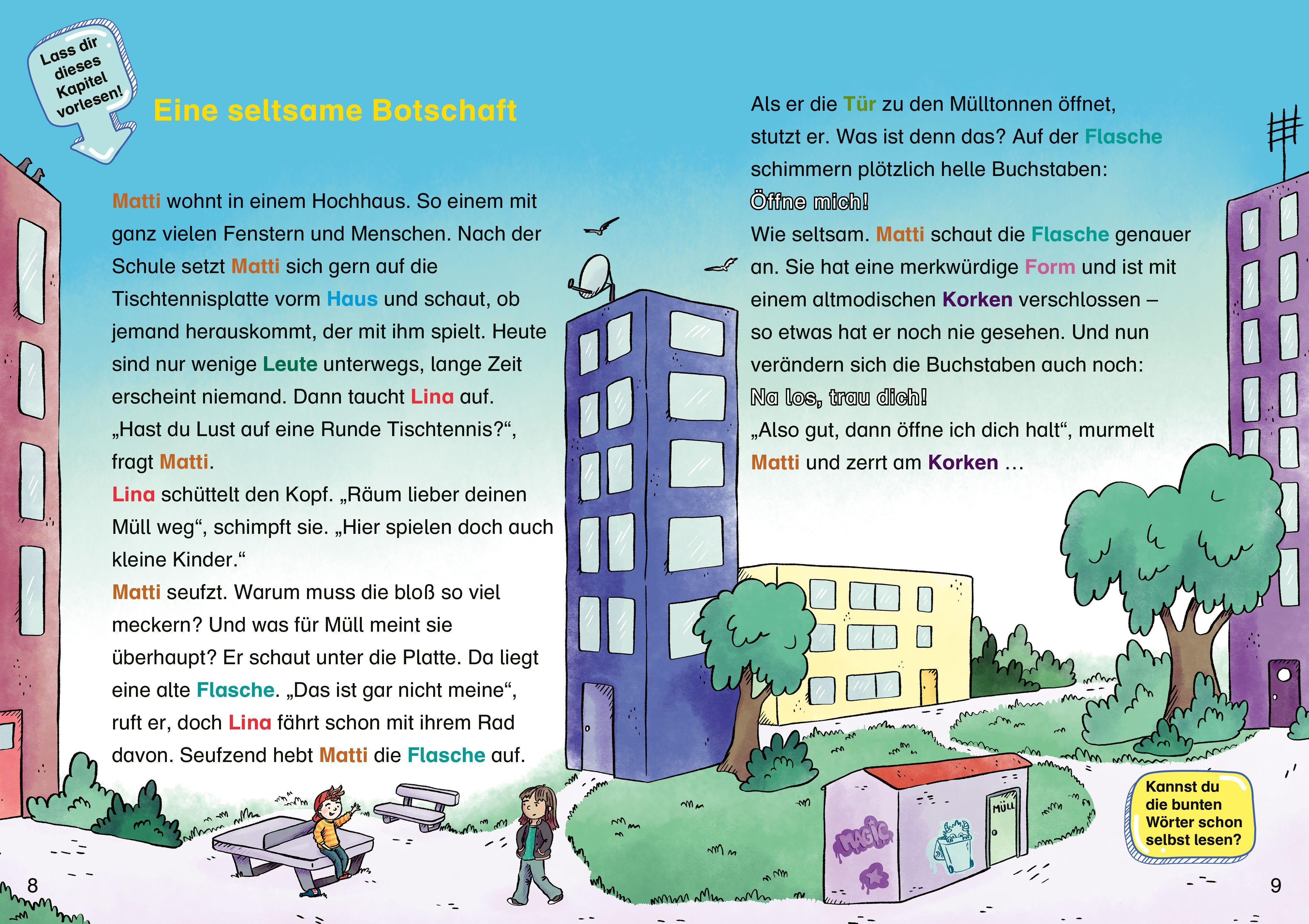 Beispielinhalt (Bild) Limo, der wilde Flaschengeist