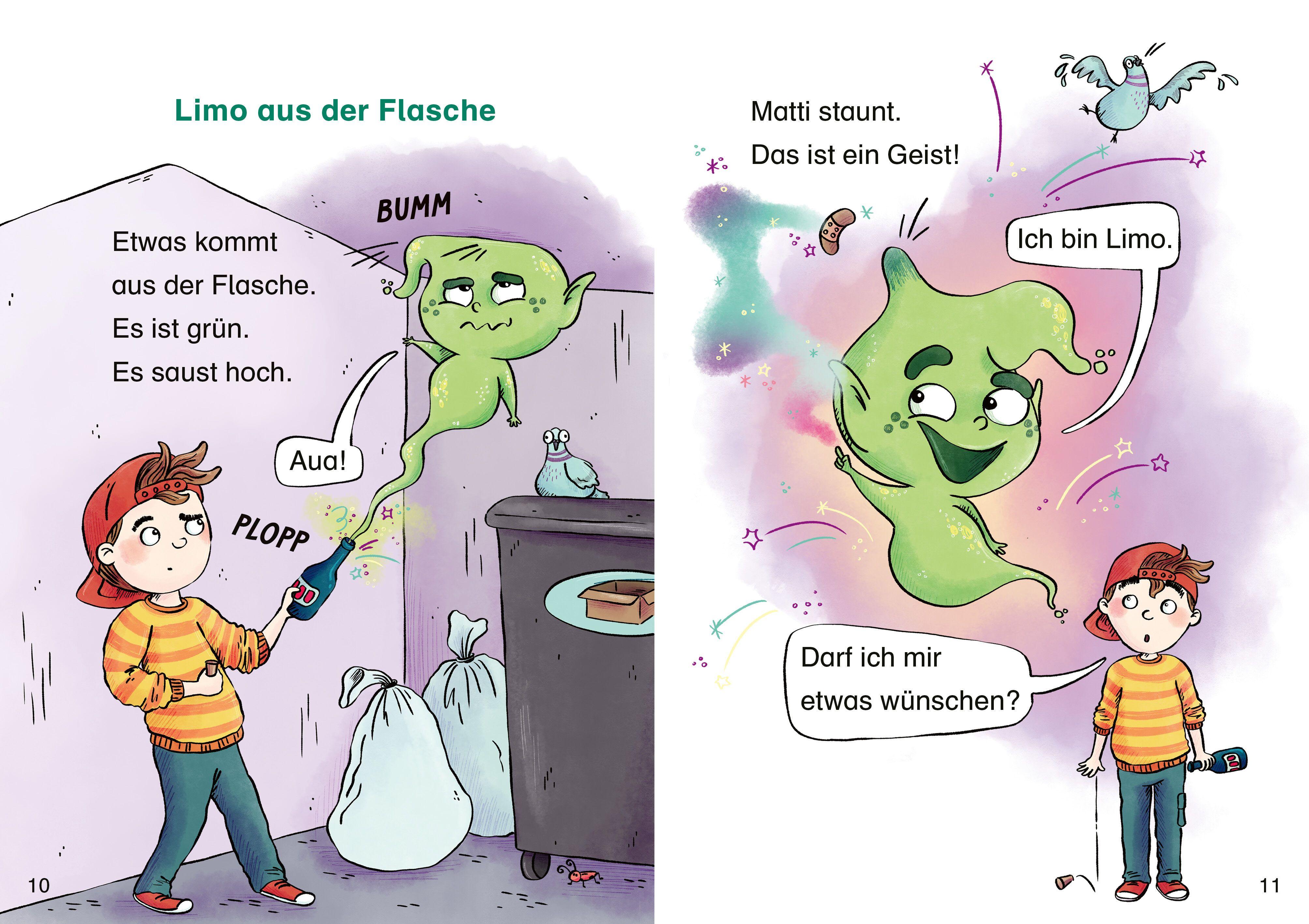 Beispielinhalt (Bild) Limo, der wilde Flaschengeist