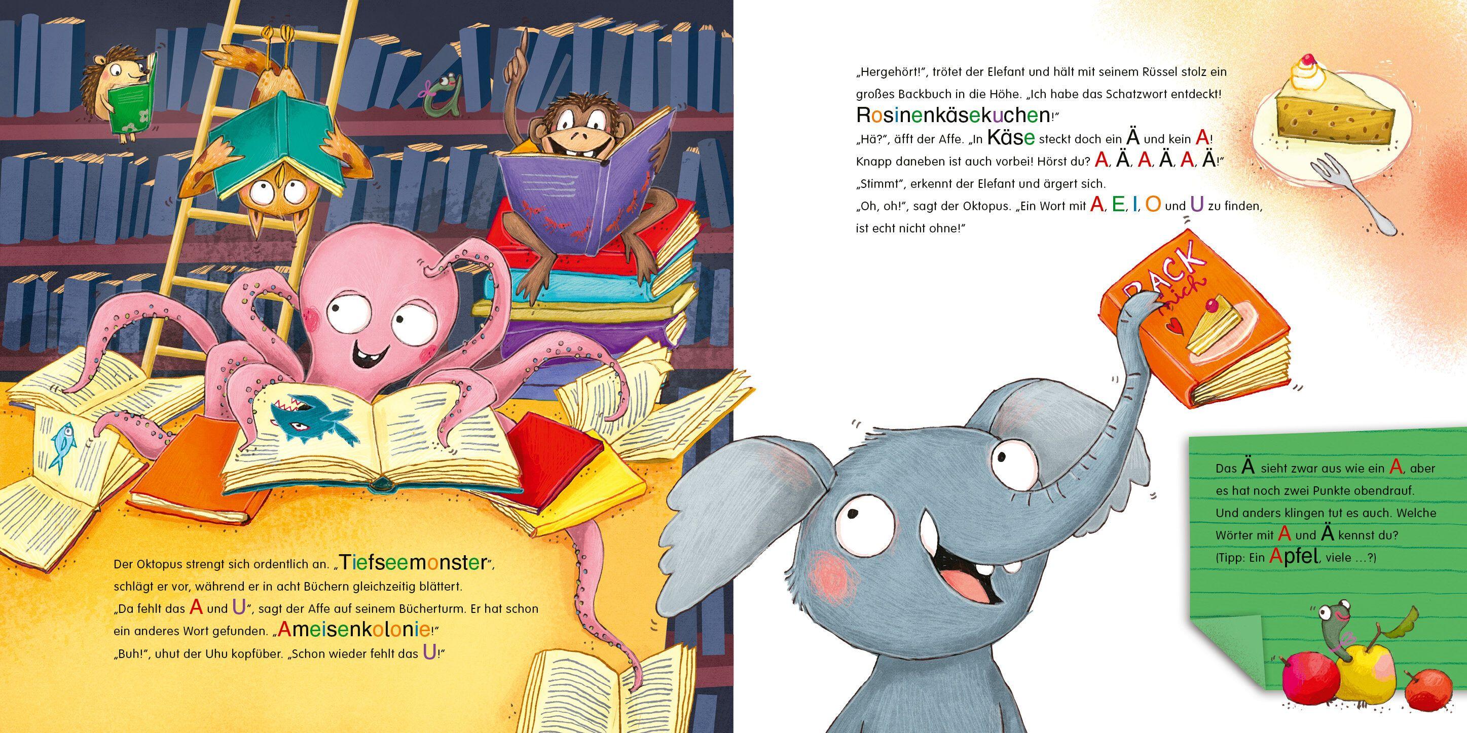 Beispielinhalt (Bild) Alle Tiere auf Wort-Schatz-Suche