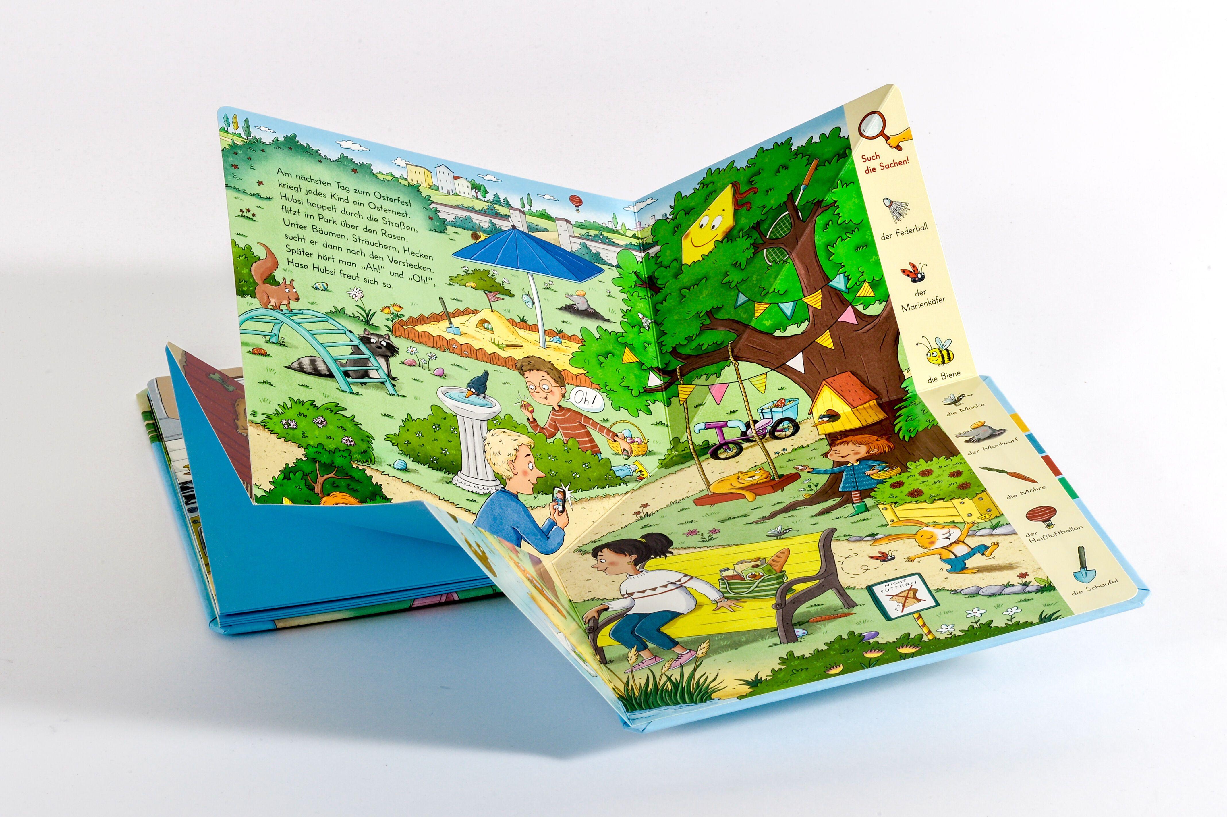 Beispielinhalt (Bild) Wimmelige Ostern mit Hase Hubsi