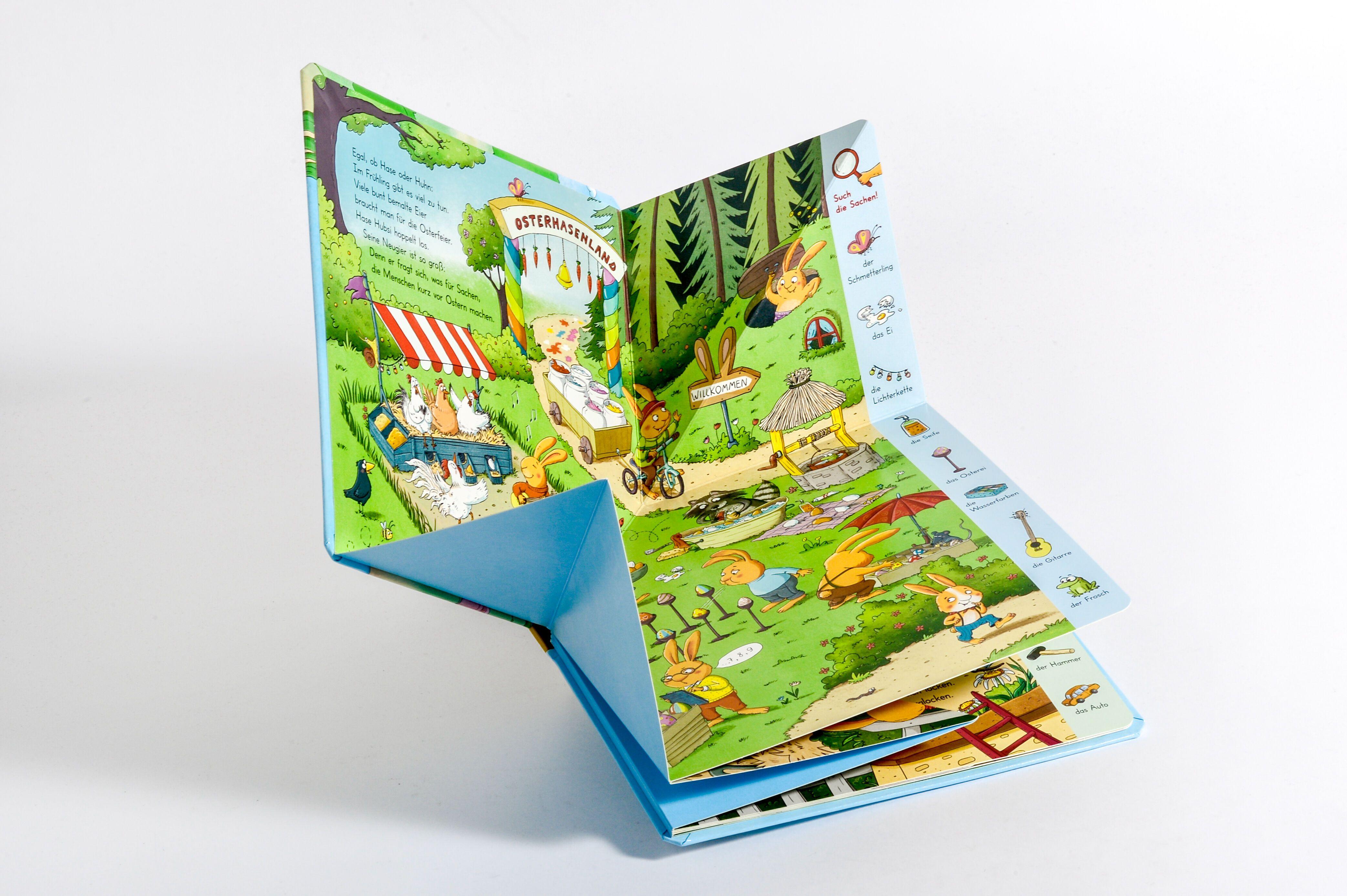 Beispielinhalt (Bild) Wimmelige Ostern mit Hase Hubsi