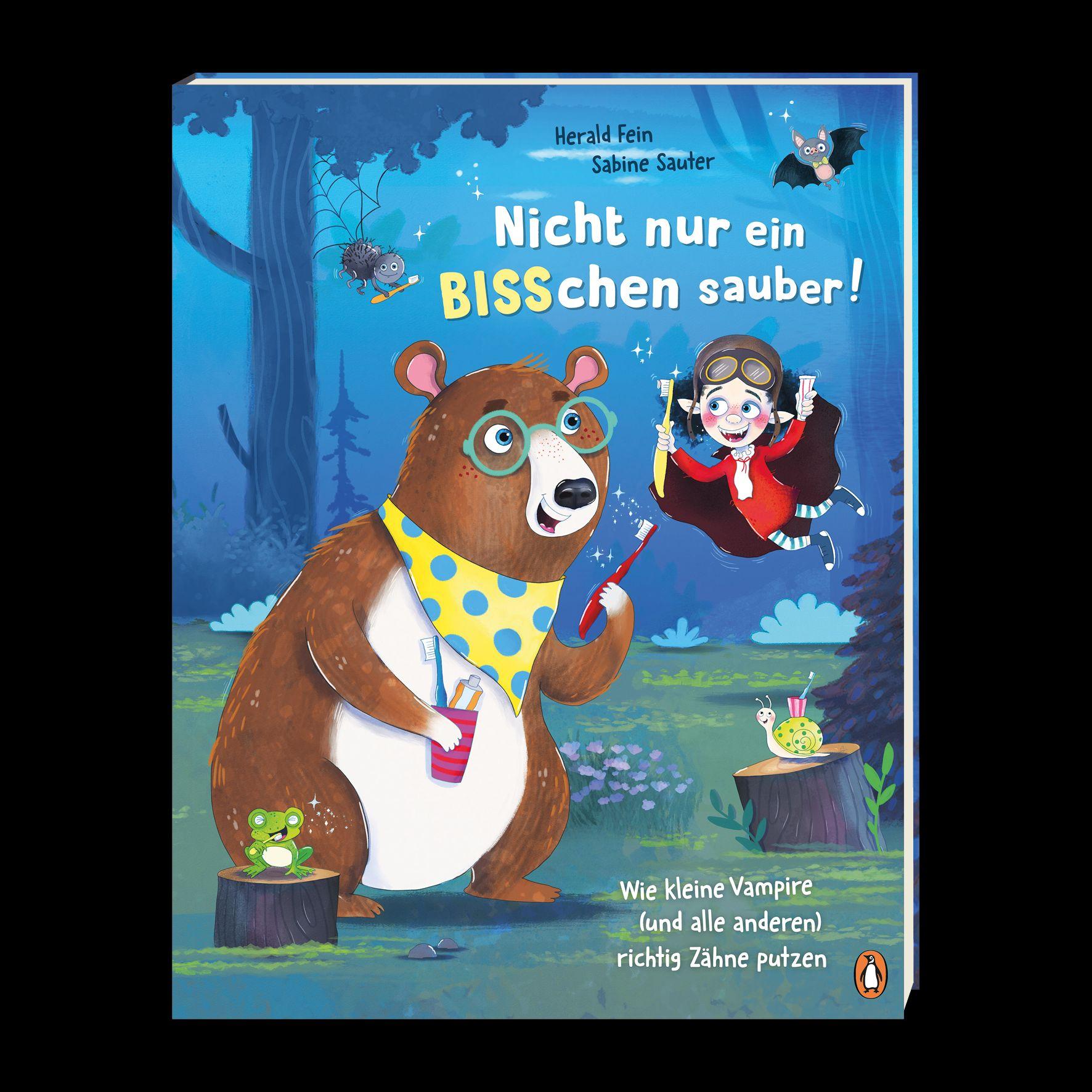 Beispielinhalt (Bild) Nicht nur ein BISSchen sauber! Wie kleine Vampire (und alle anderen) richtig Zähne putzen