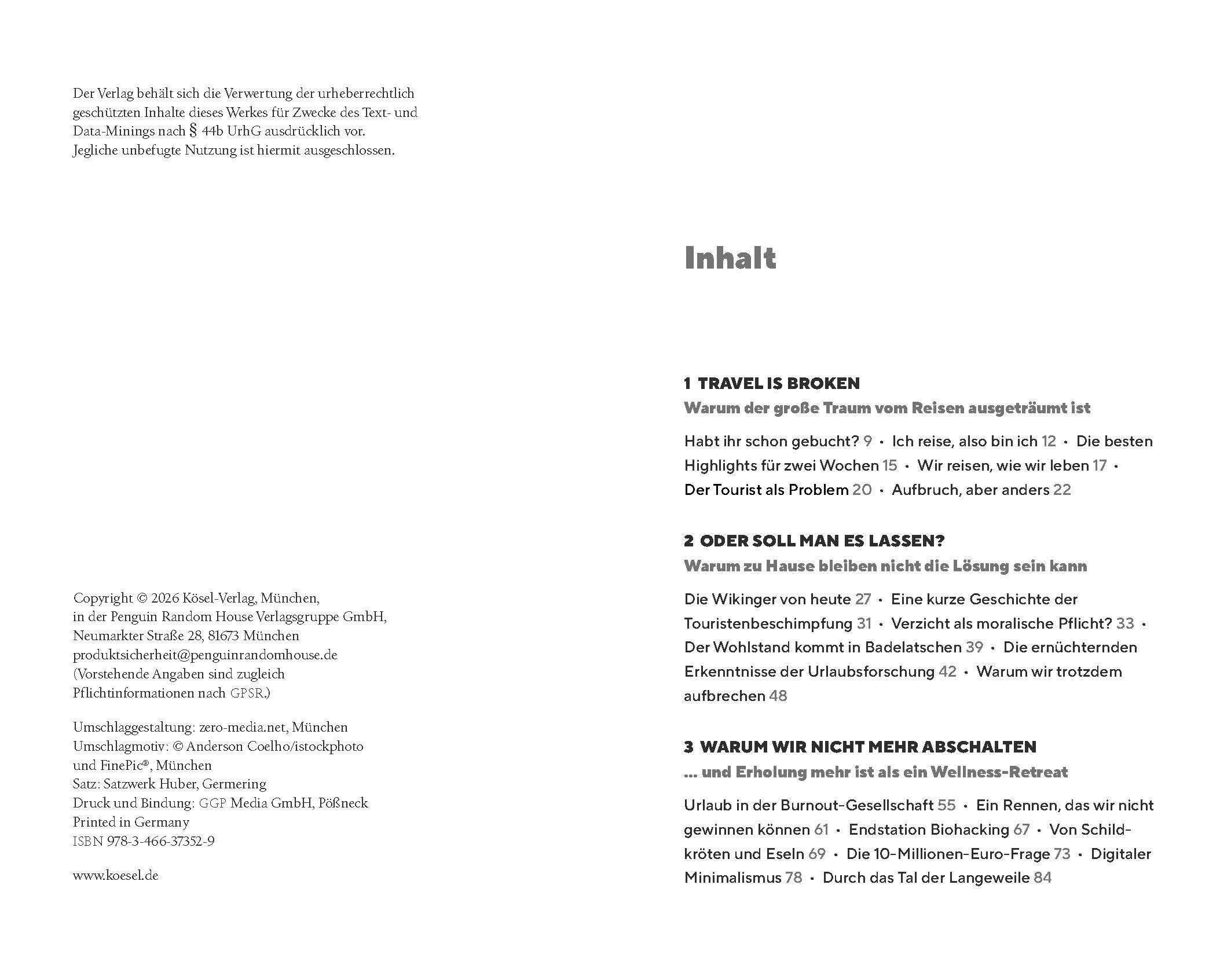 Beispielinhalt (Bild) Travel is broken