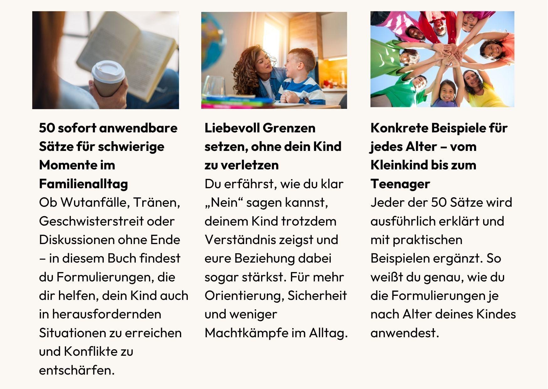 Beispielinhalt (Bild) 50 Sätze, die es Eltern leichter machen