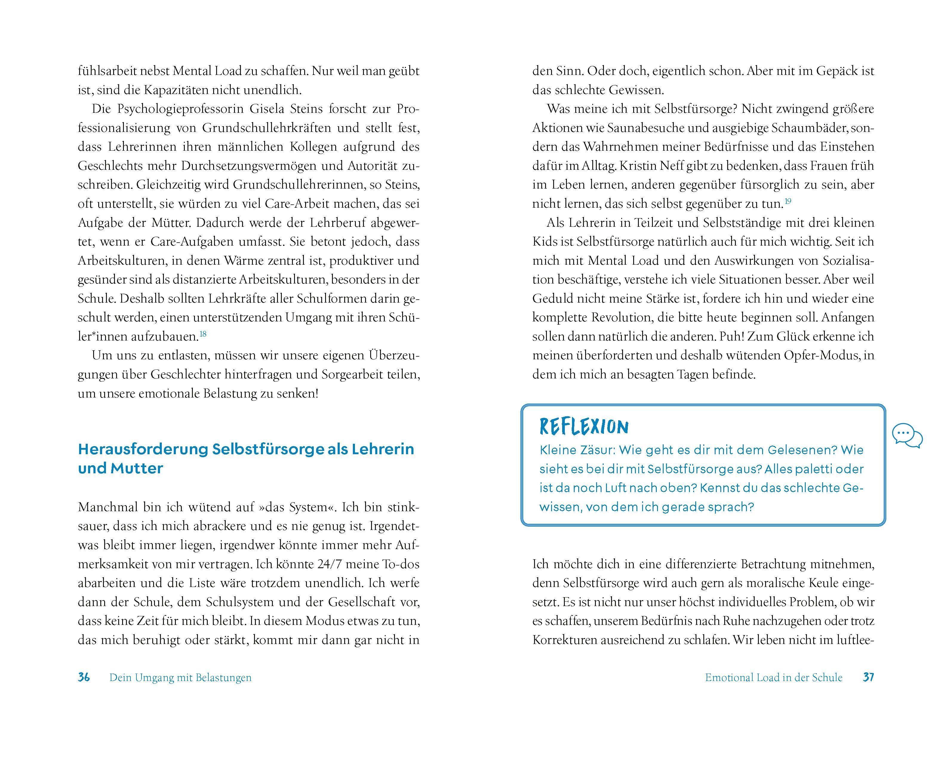 Beispielinhalt (Bild) Schule ohne Burnout