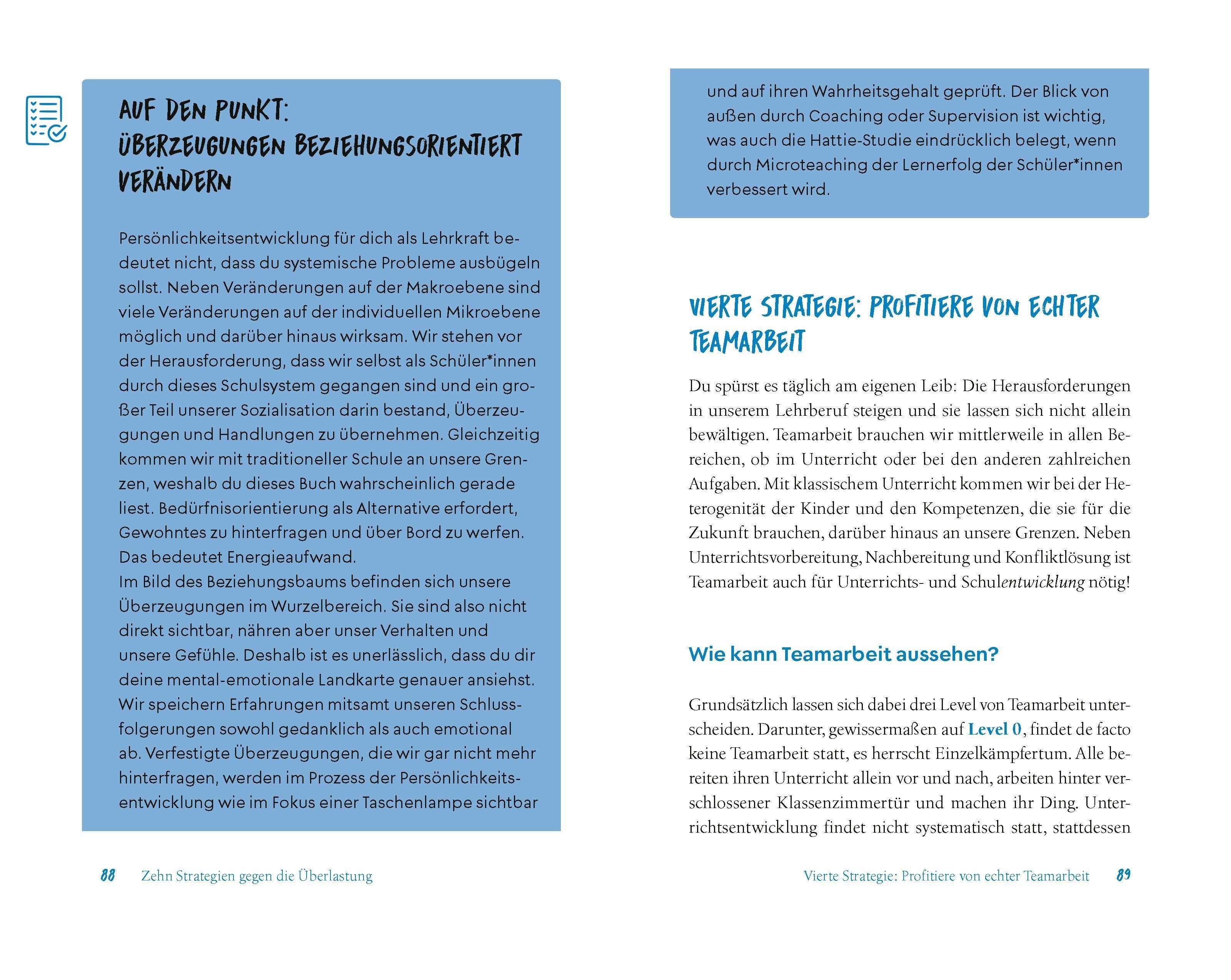 Beispielinhalt (Bild) Schule ohne Burnout