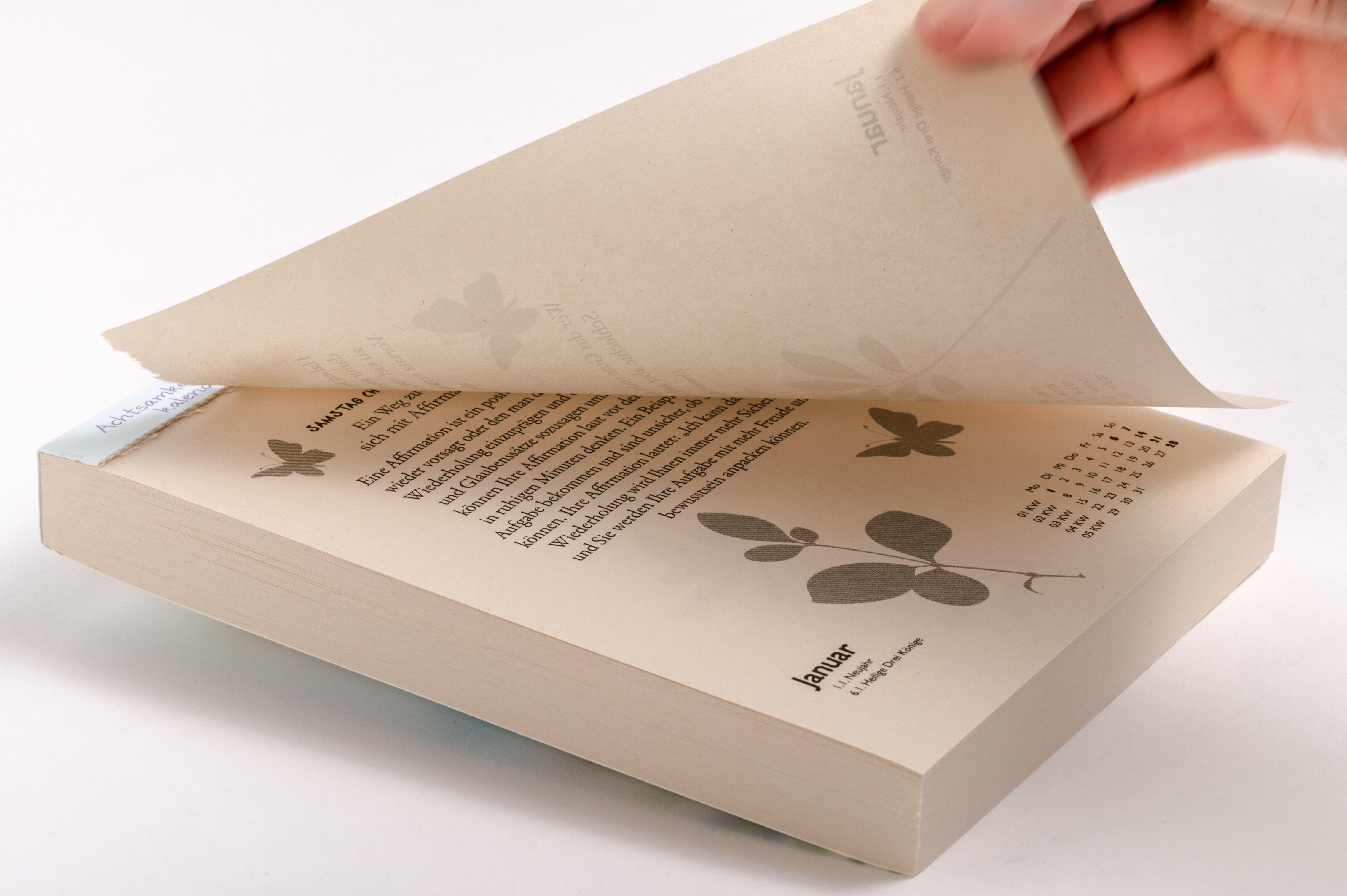 Beispielinhalt (Bild) Achtsamkeitskalender 2027