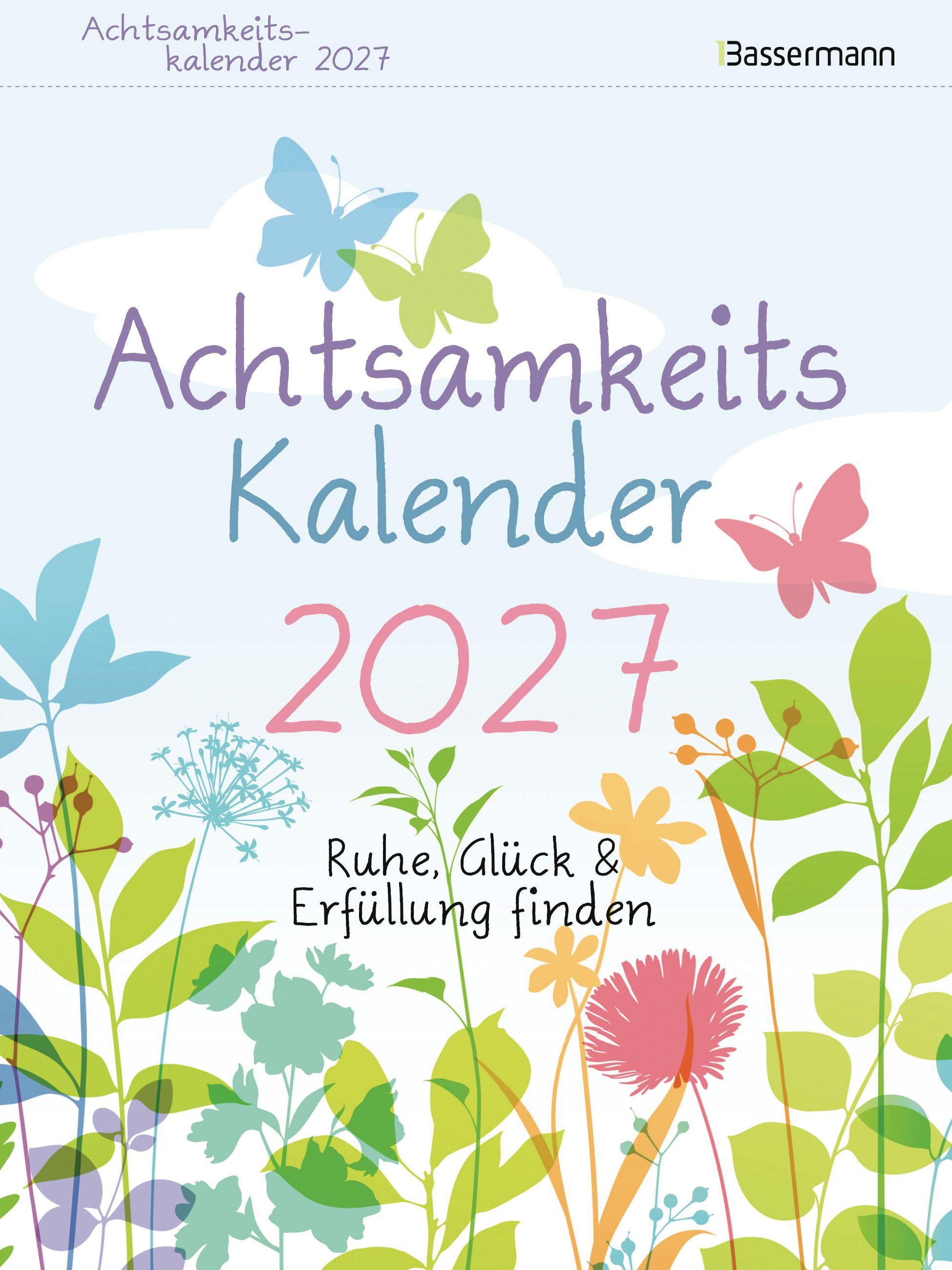 Vorderes Coverbild Achtsamkeitskalender 2027