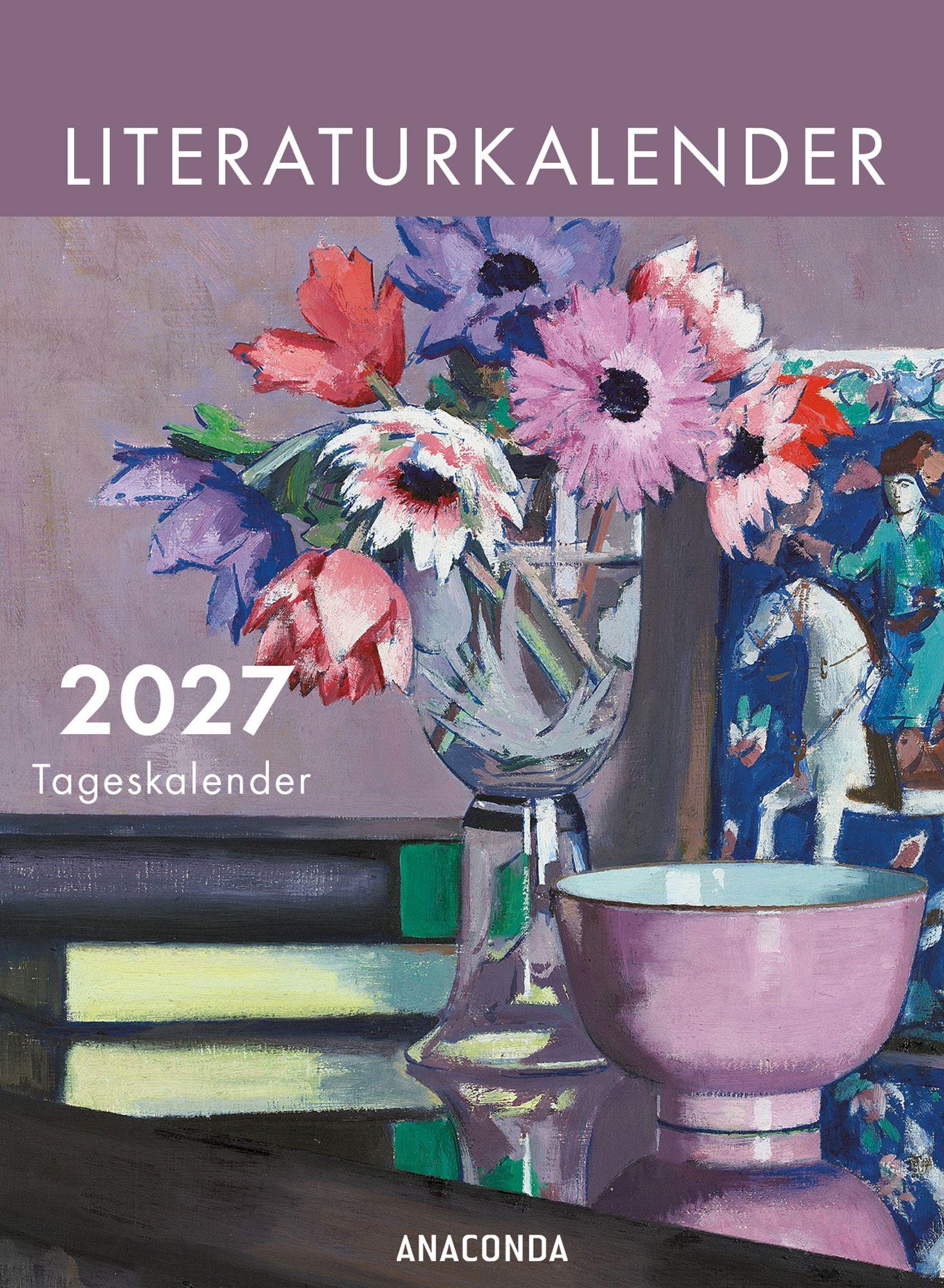 Vorderes Coverbild Literaturkalender 2027. Tageskalender