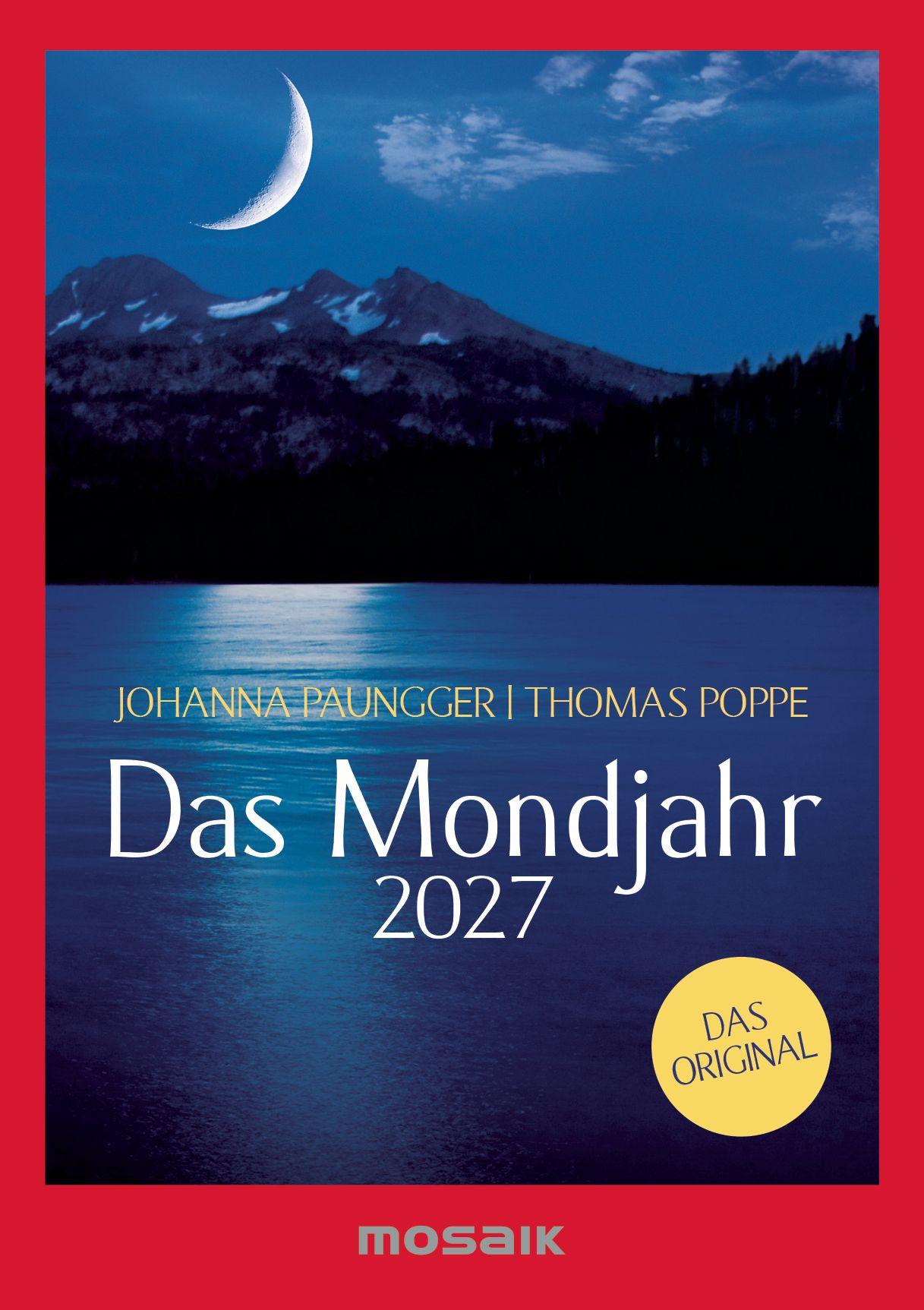 Vorderes Coverbild Das Mondjahr 2027 - s/w Taschenkalender