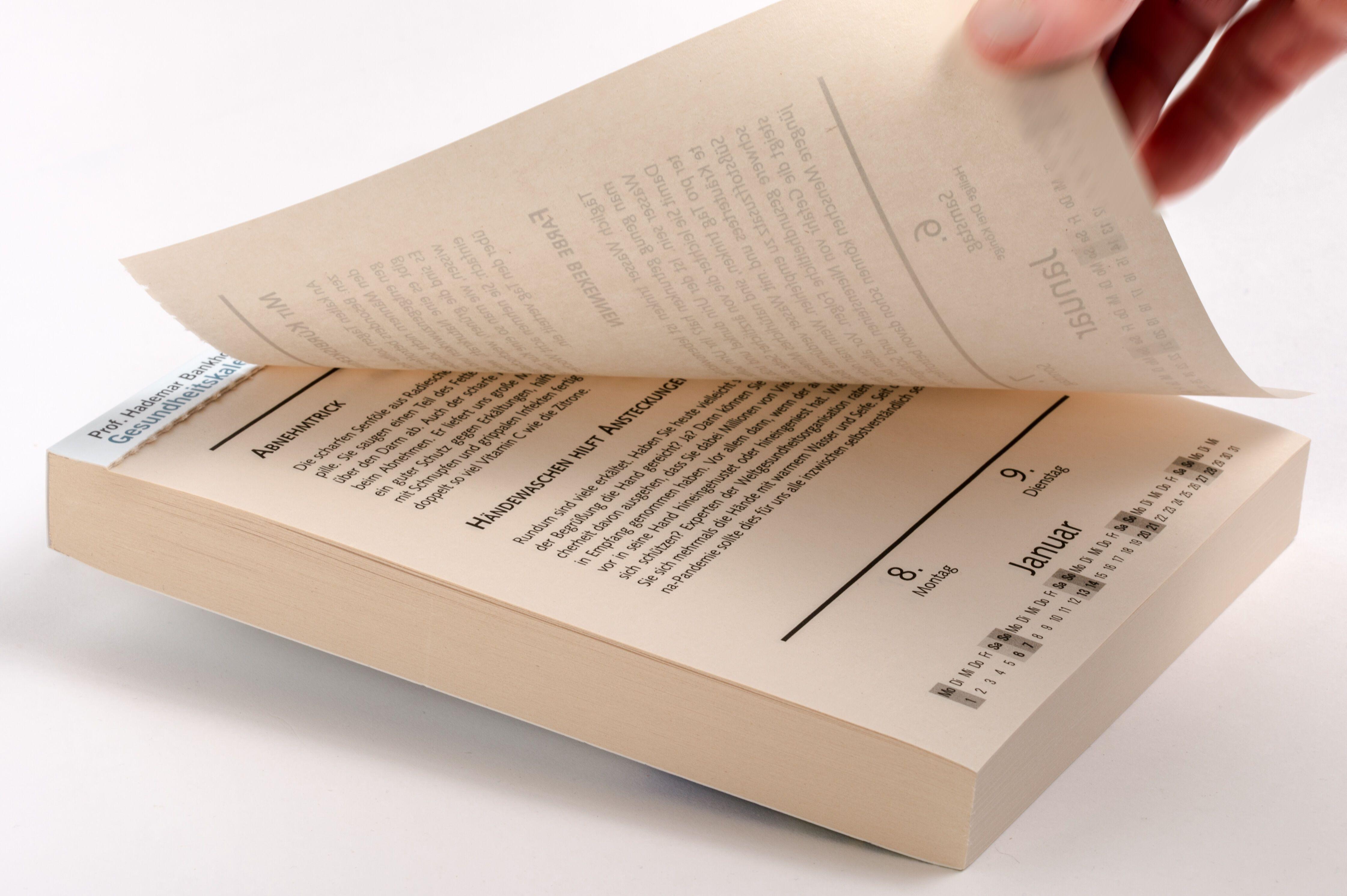 Beispielinhalt (Bild) Prof. Bankhofers Gesundheitskalender 2027