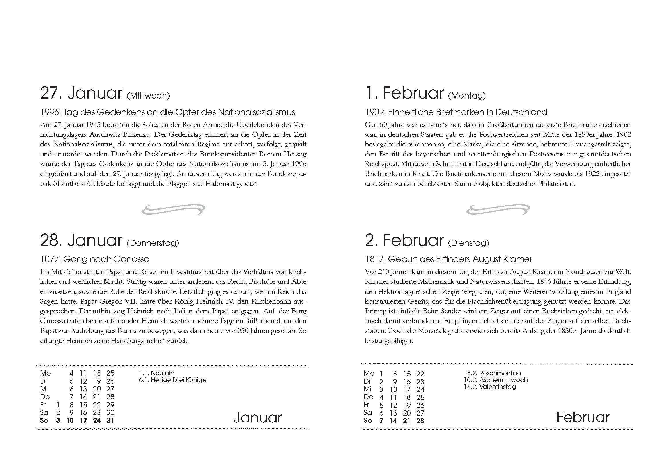 Beispielinhalt (Bild) Mit deutscher Geschichte durch das Jahr 2027