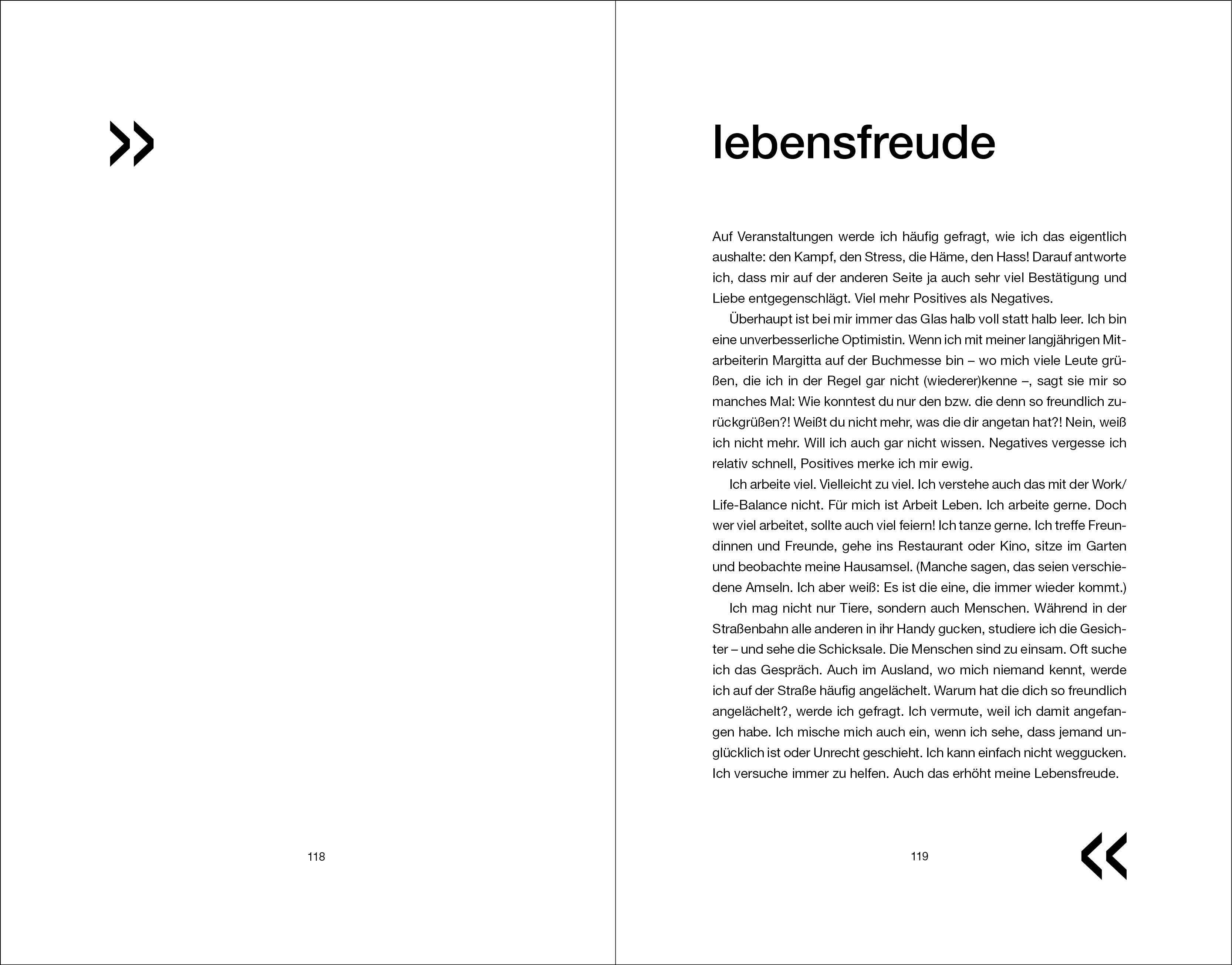 Beispielinhalt (Bild) Feminismus pur. 99 Worte.