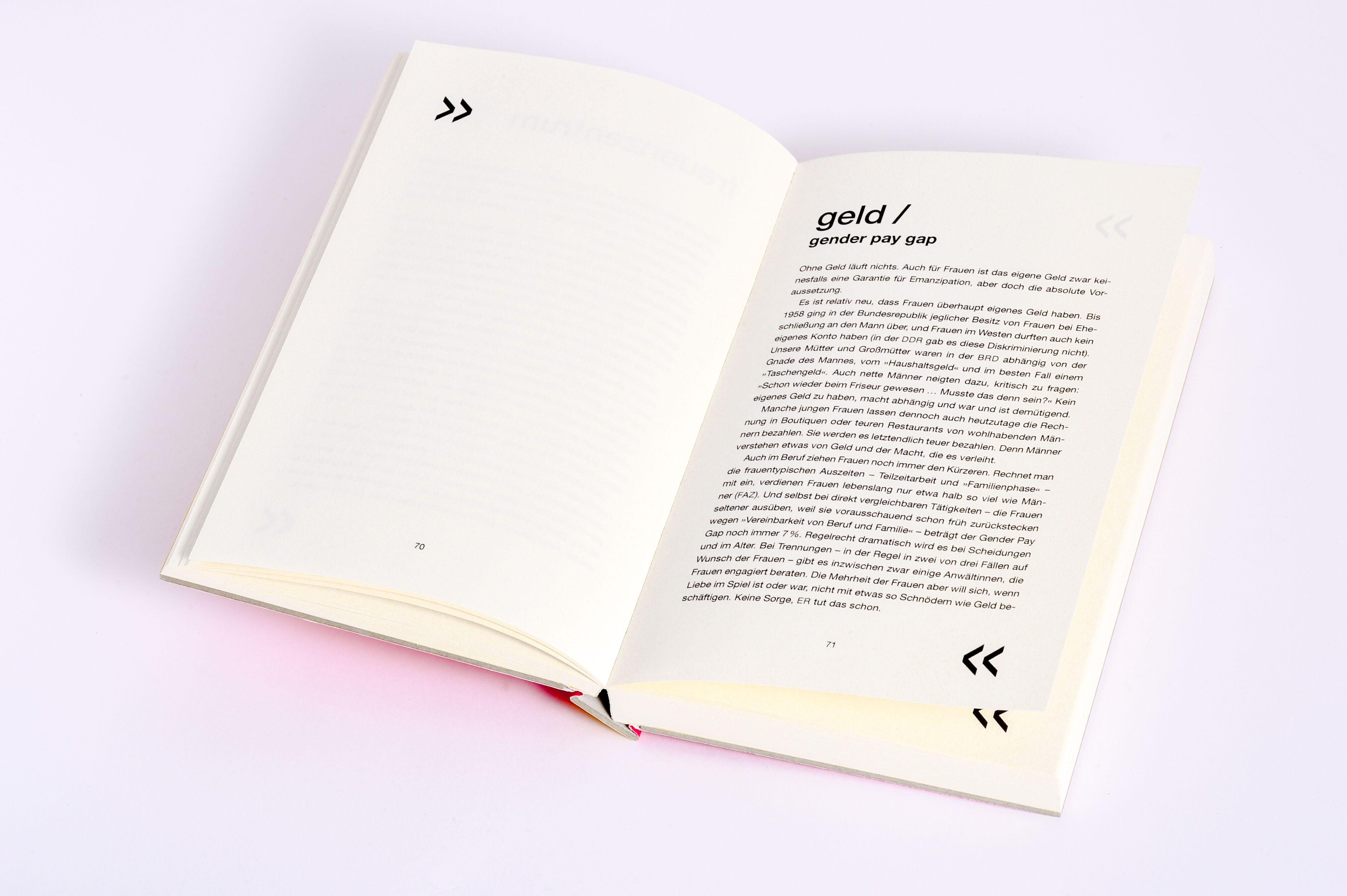 Beispielinhalt (Bild) Feminismus pur. 99 Worte.