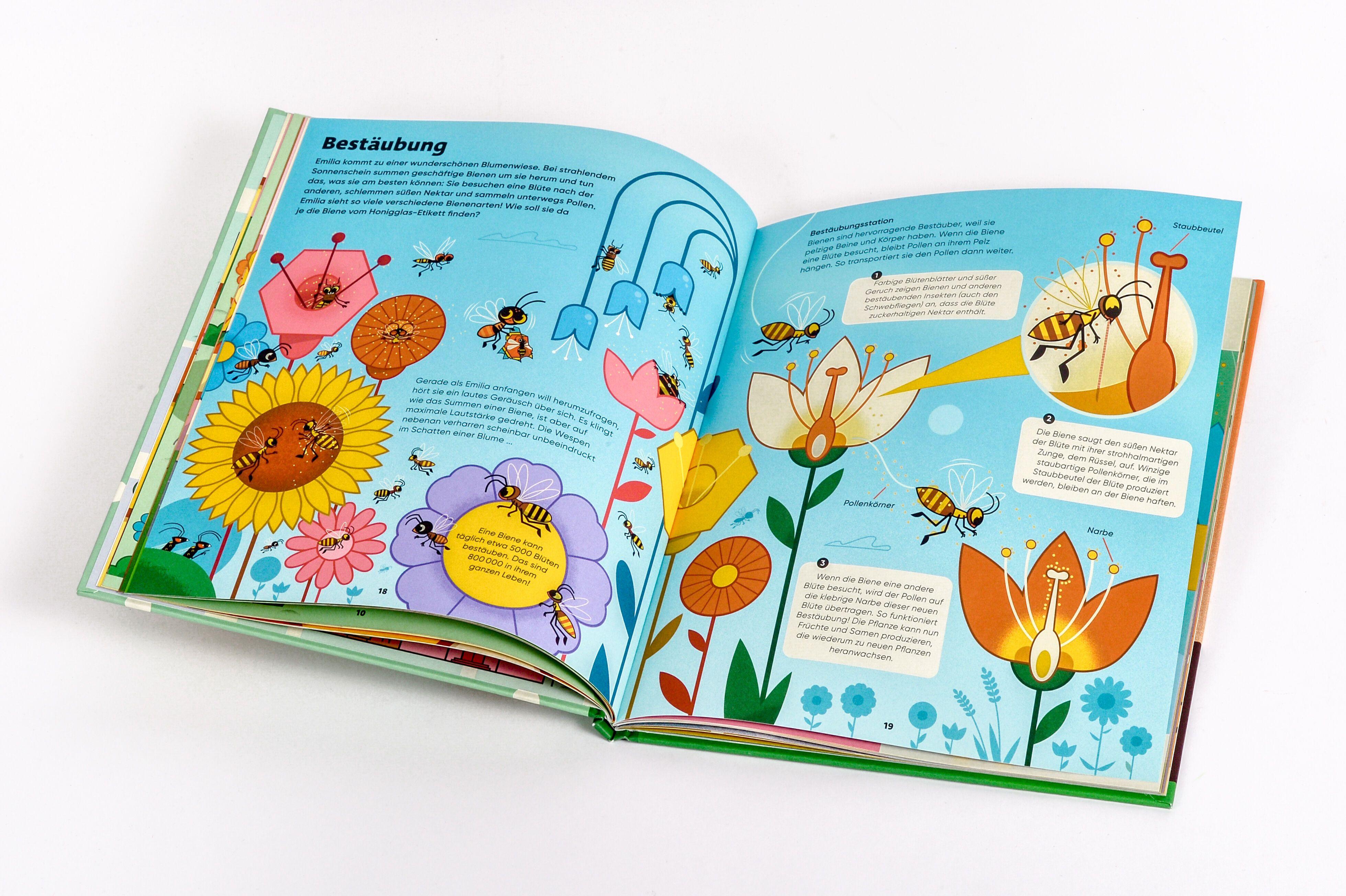 Beispielinhalt (Bild) Emilia Watson erforscht die Bienenwelt