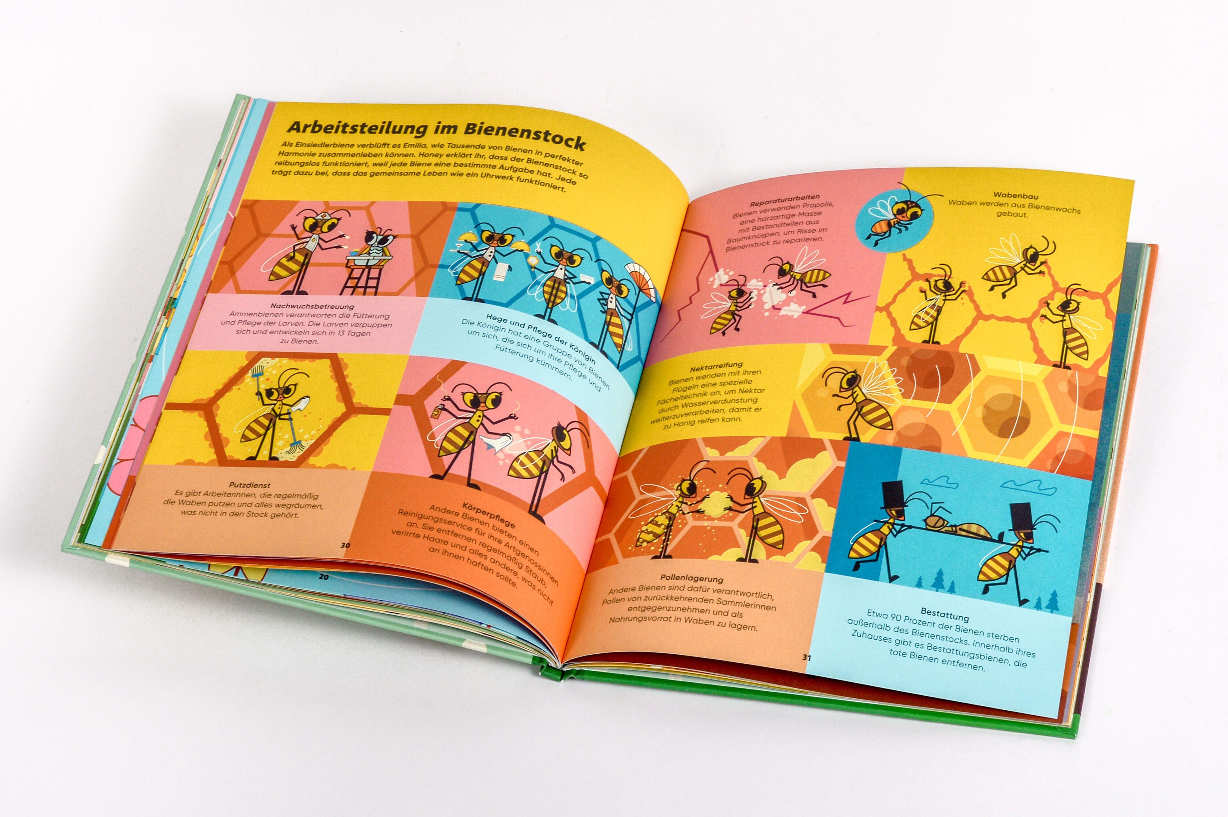 Beispielinhalt (Bild) Emilia Watson erforscht die Bienenwelt