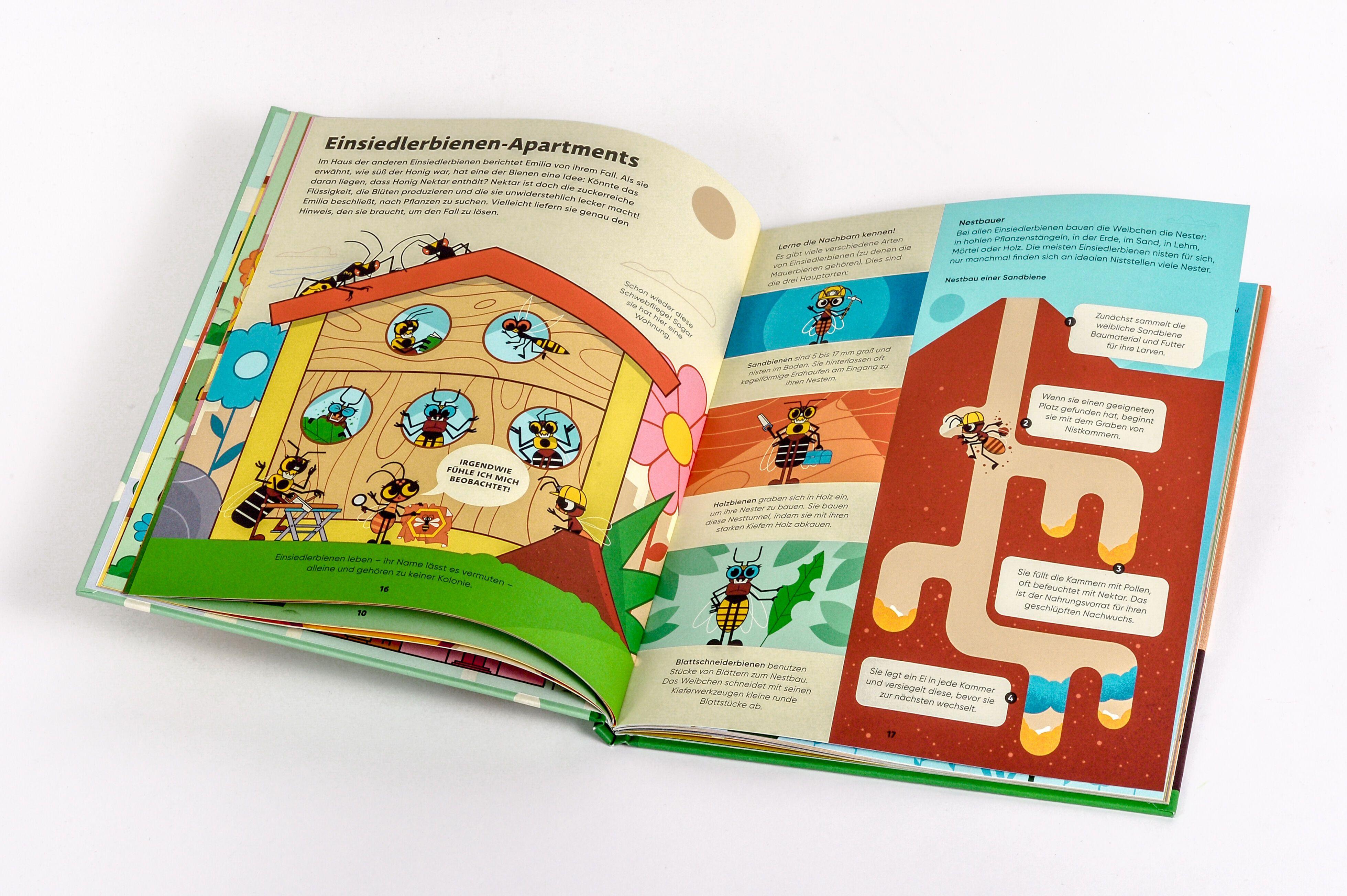 Beispielinhalt (Bild) Emilia Watson erforscht die Bienenwelt