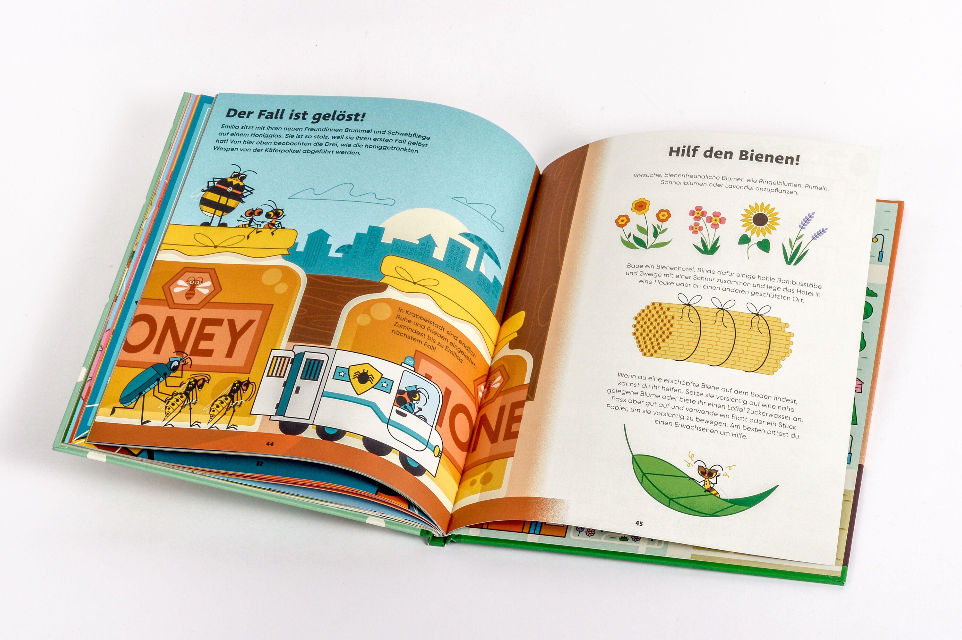 Beispielinhalt (Bild) Emilia Watson erforscht die Bienenwelt