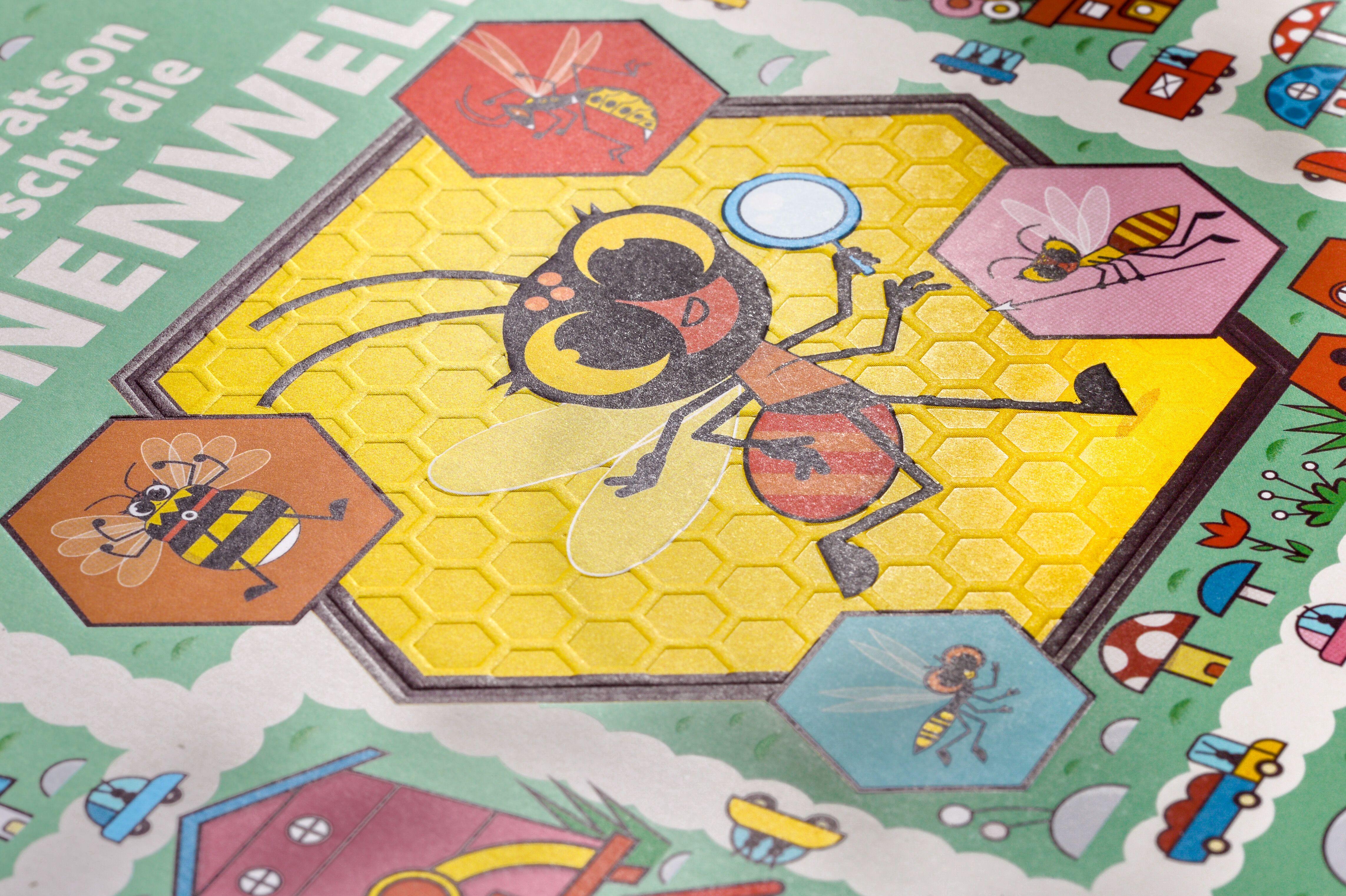 Beispielinhalt (Bild) Emilia Watson erforscht die Bienenwelt