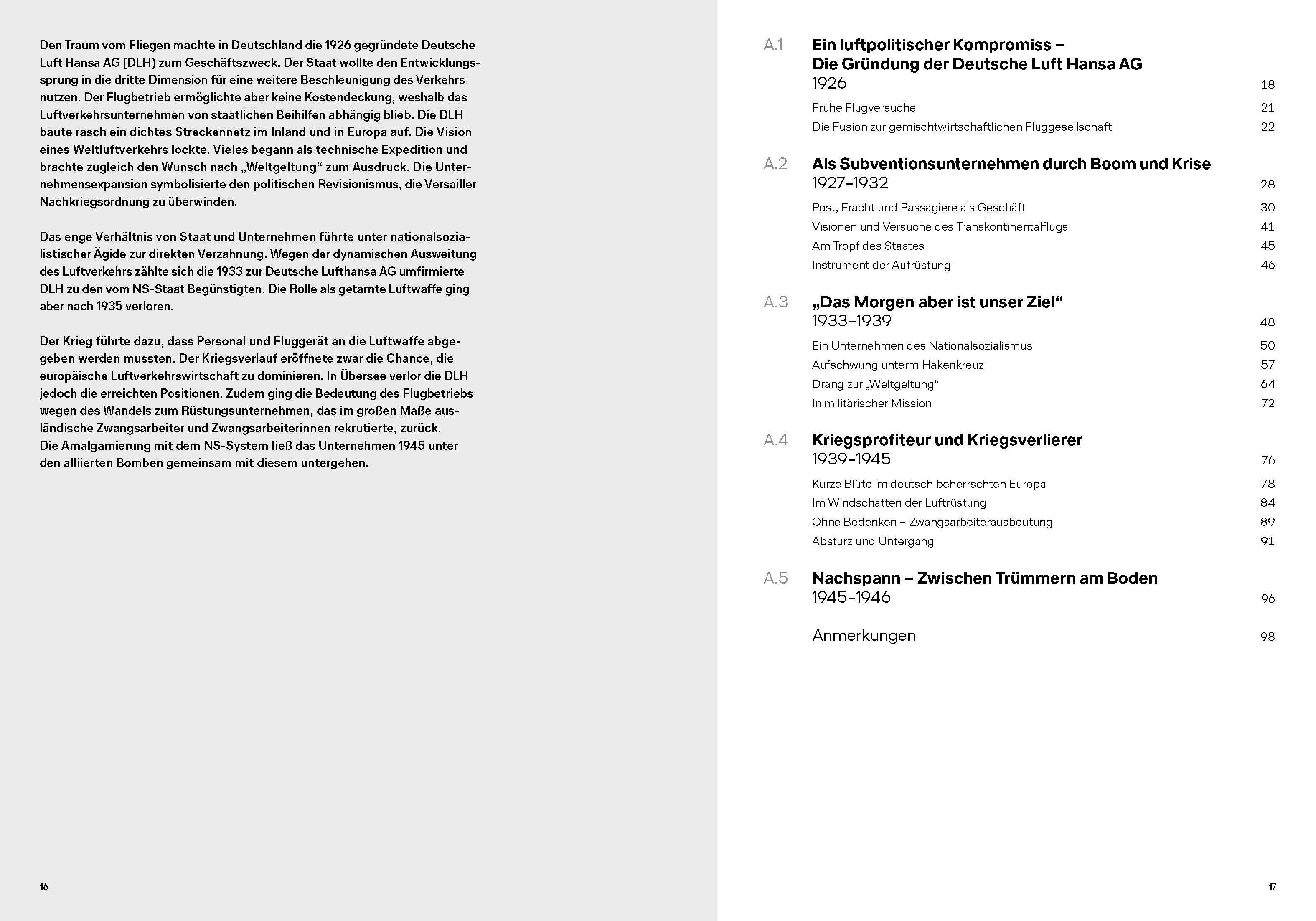 Beispielinhalt (Bild) Lufthansa  - Die ersten 100 Jahre