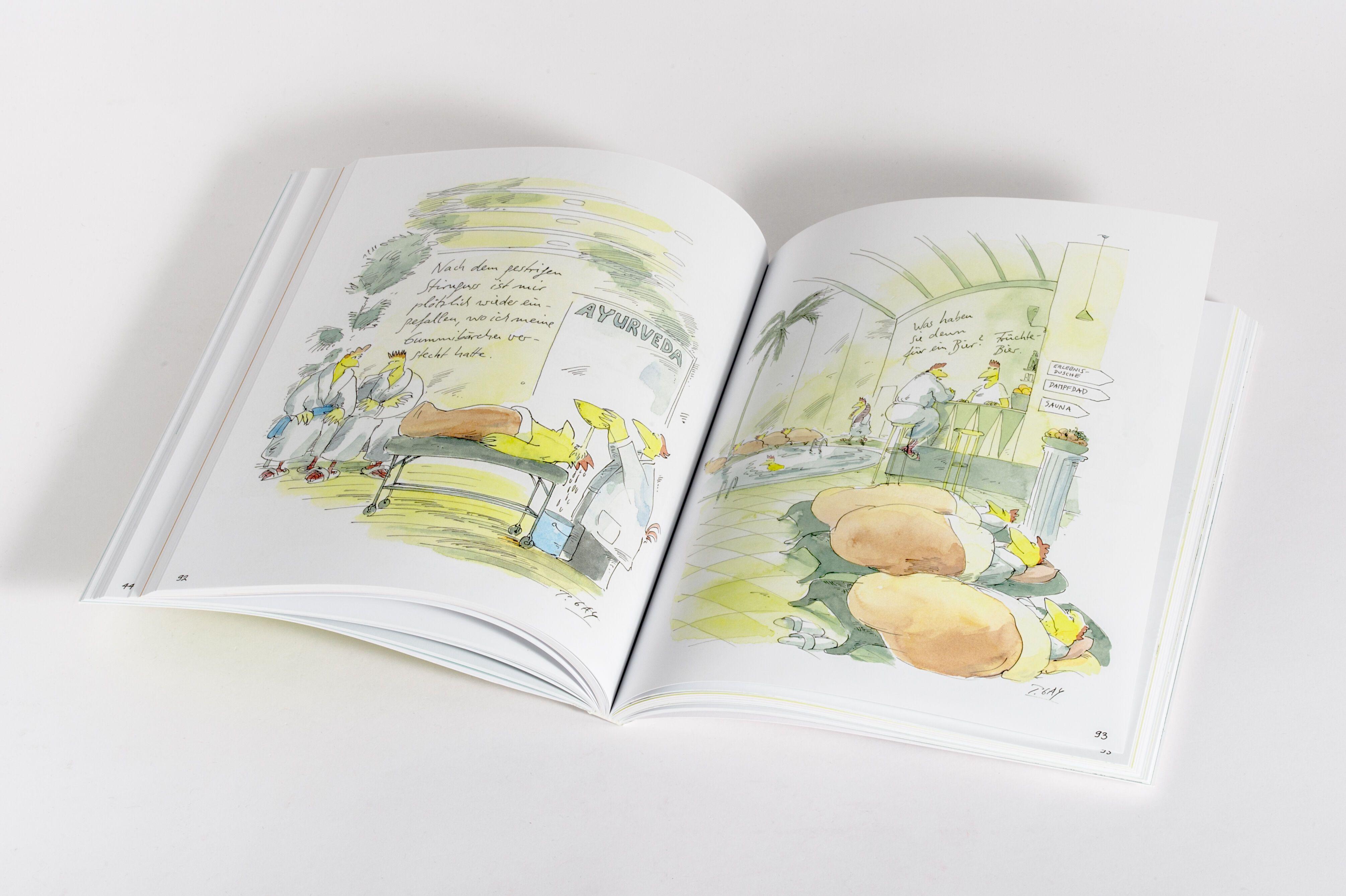 Beispielinhalt (Bild) Yoga- und Wellness-Hühner