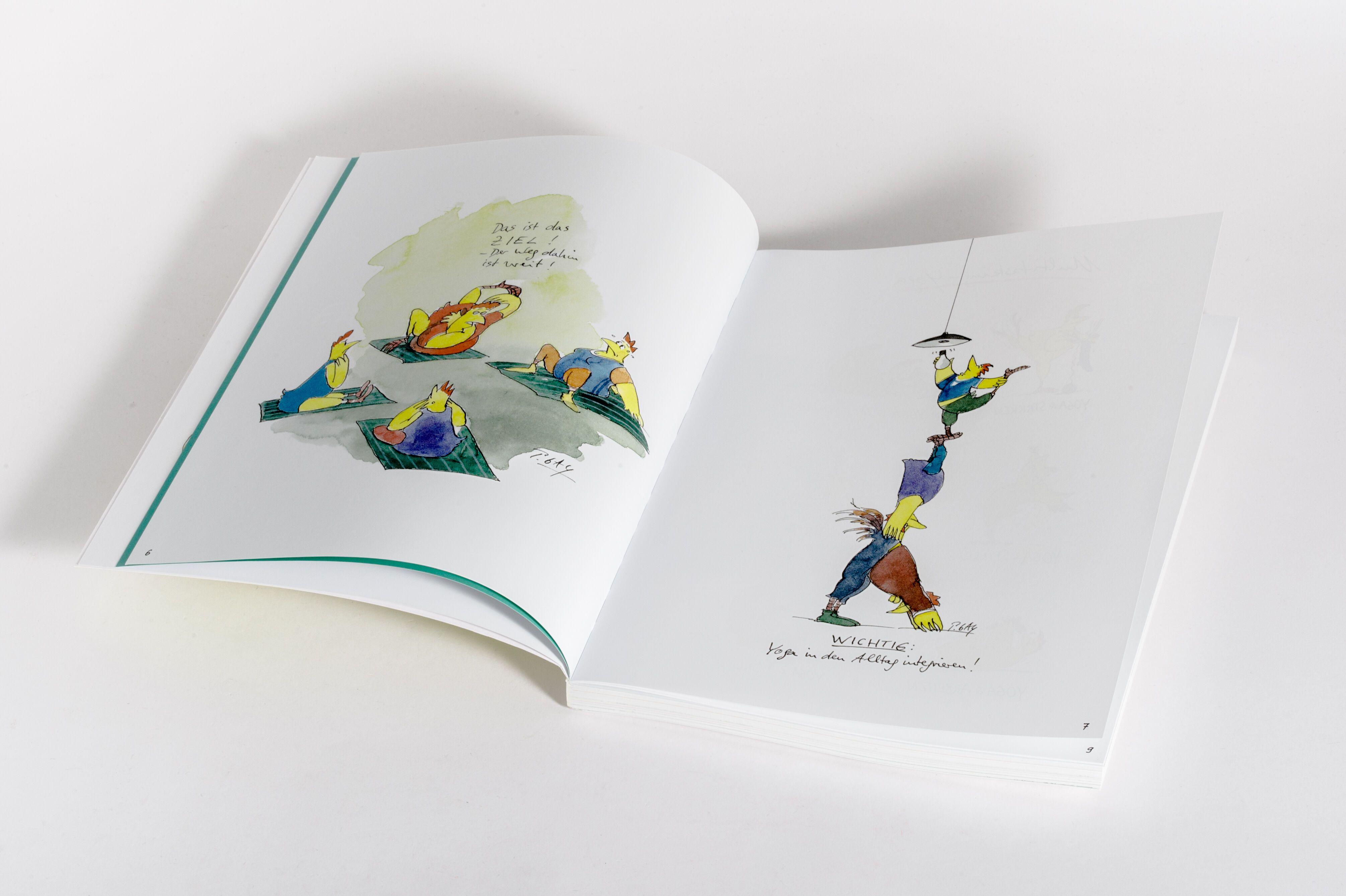 Beispielinhalt (Bild) Yoga- und Wellness-Hühner