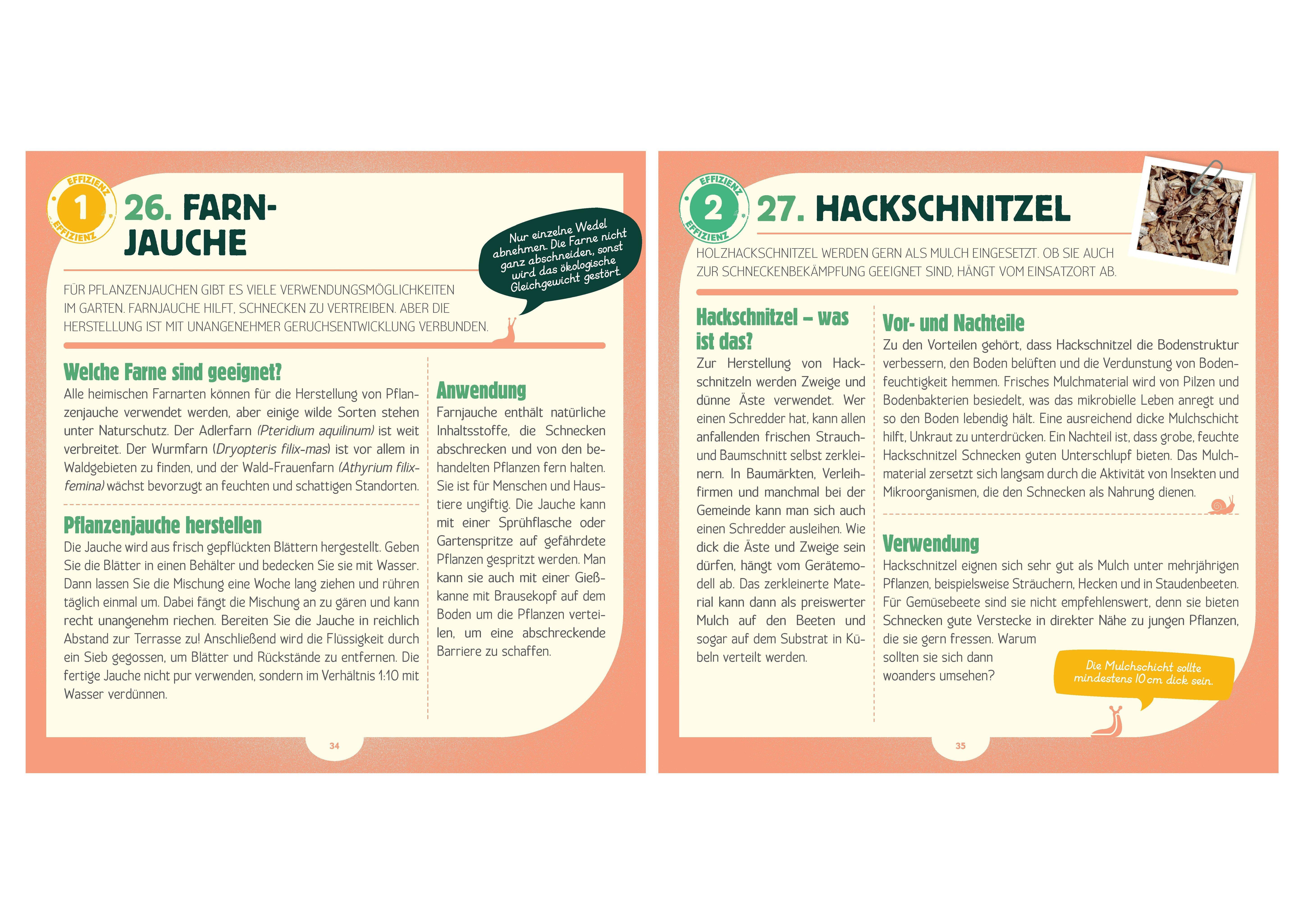 Beispielinhalt (Bild) Tschüss, Schnecken - 50 Methoden gegen die ungeliebten Gartengäste