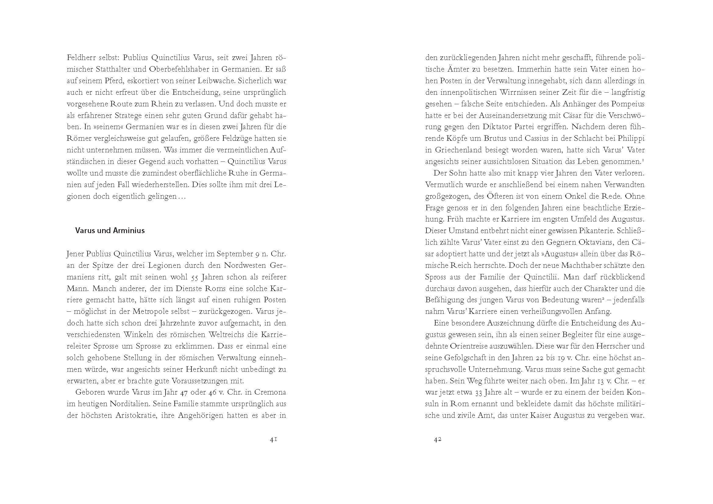 Beispielinhalt (Bild) Die Varusschlacht