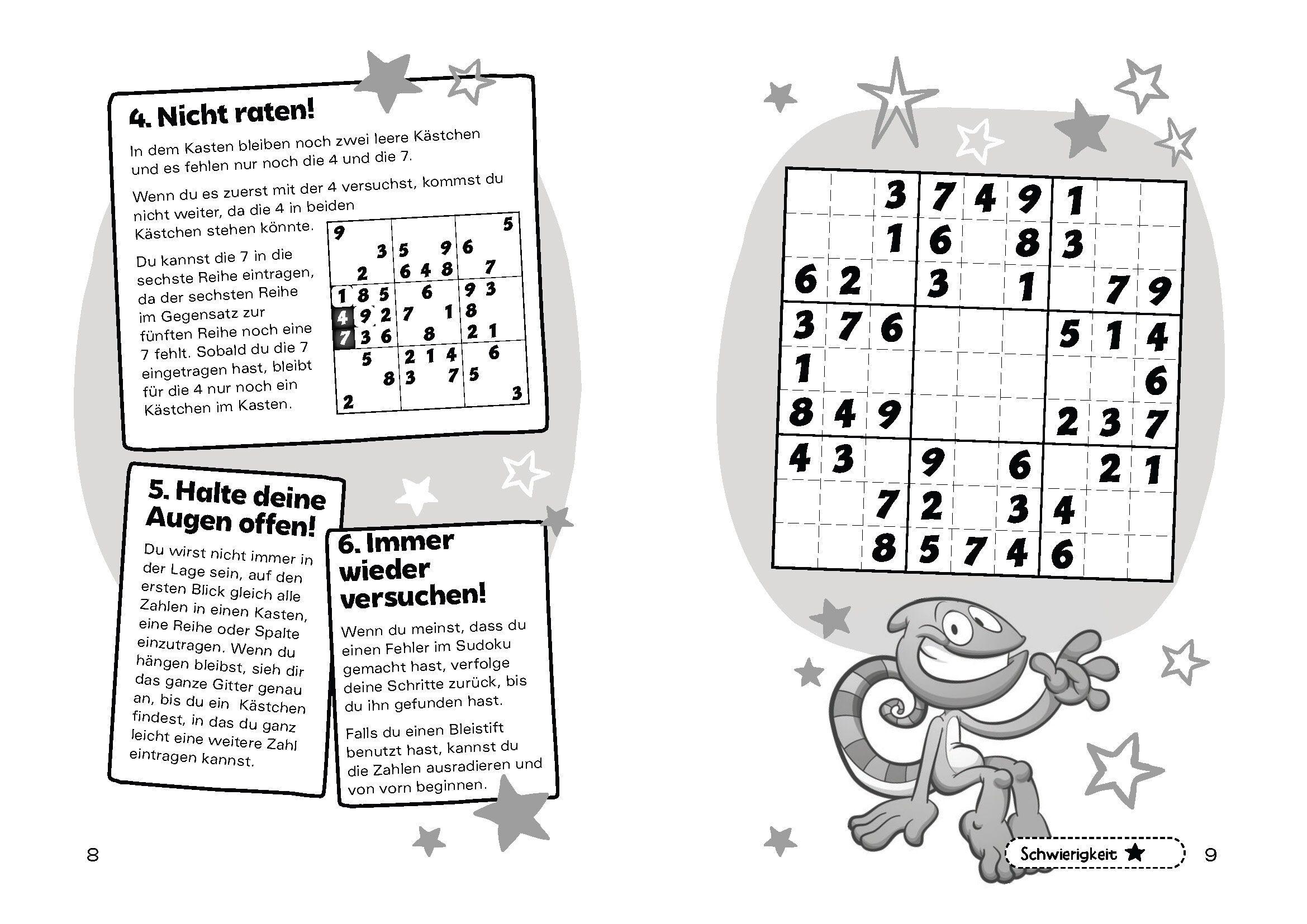 Beispielinhalt (Bild) Sudoku für Kinder. Ab 6 Jahren