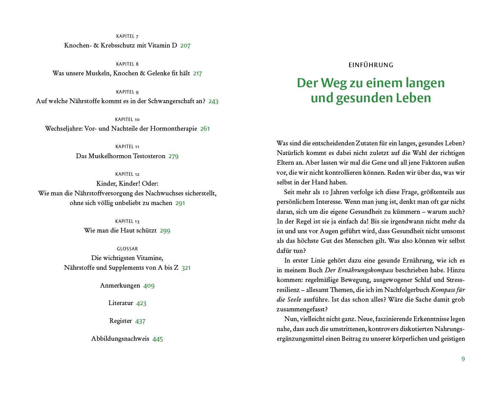 Beispielinhalt (Bild) Der Vitamin- und Nährstoffkompass