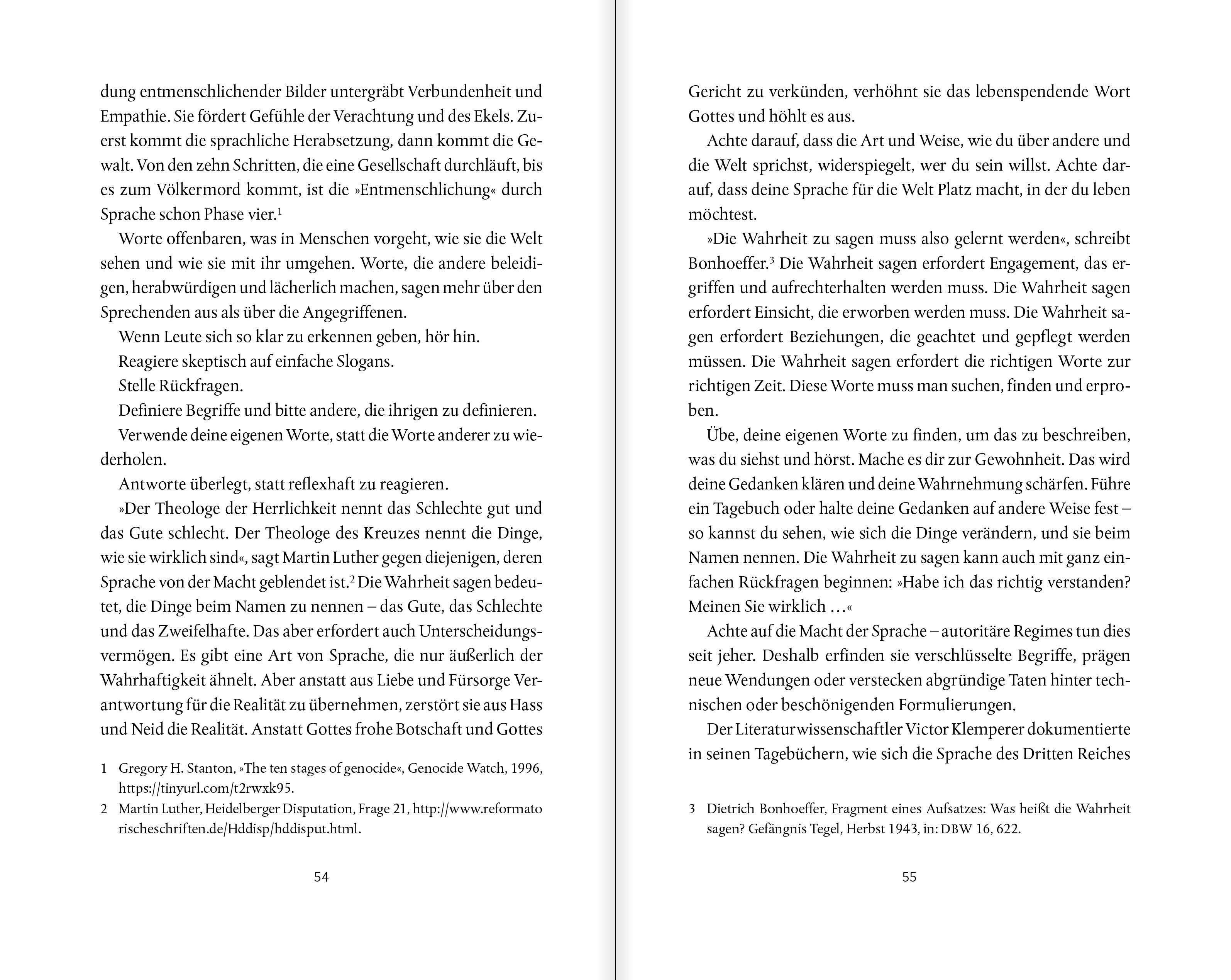 Beispielinhalt (Bild) Wann, wenn nicht jetzt?