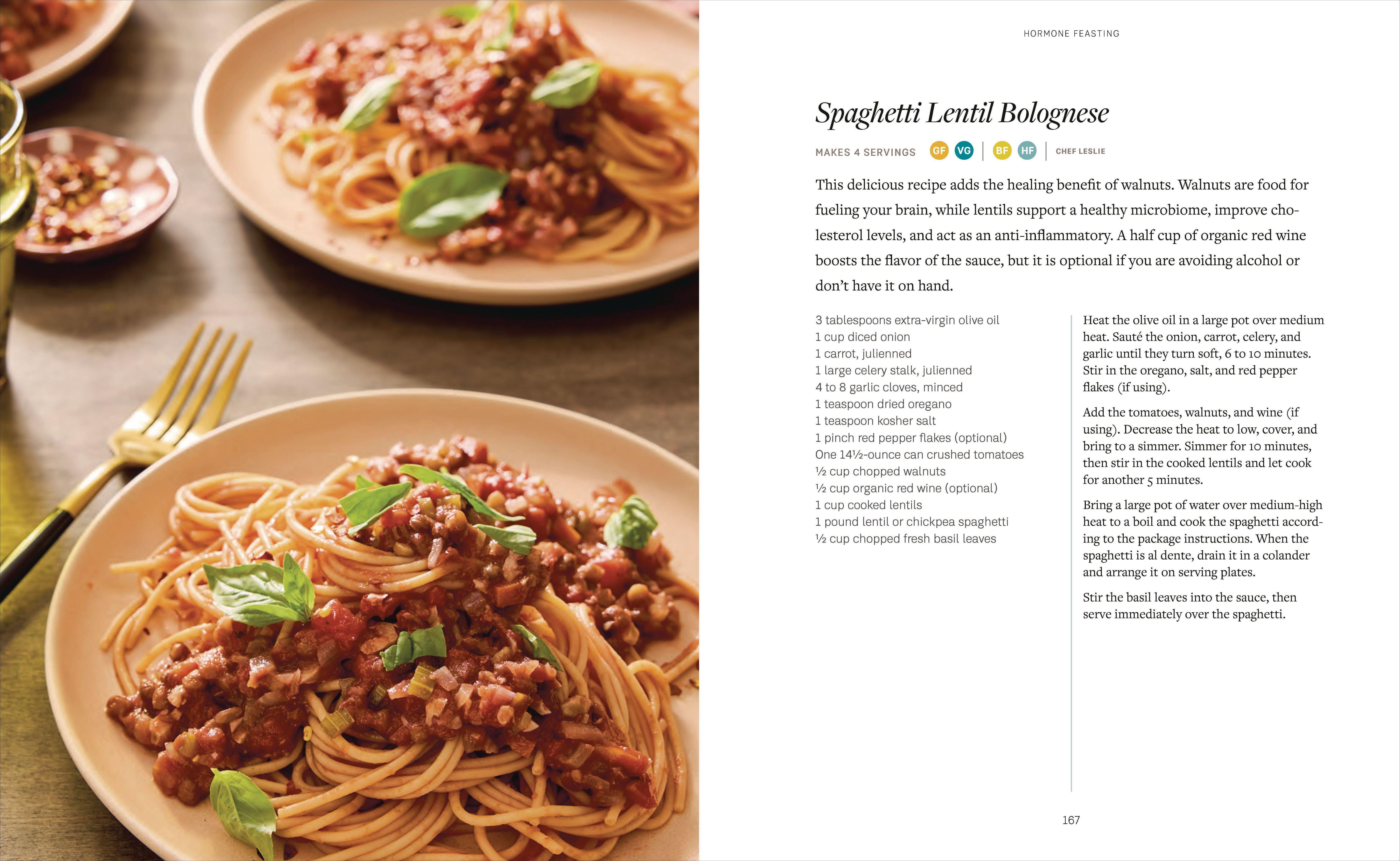 Beispielinhalt (Bild) Das Zykluskochbuch