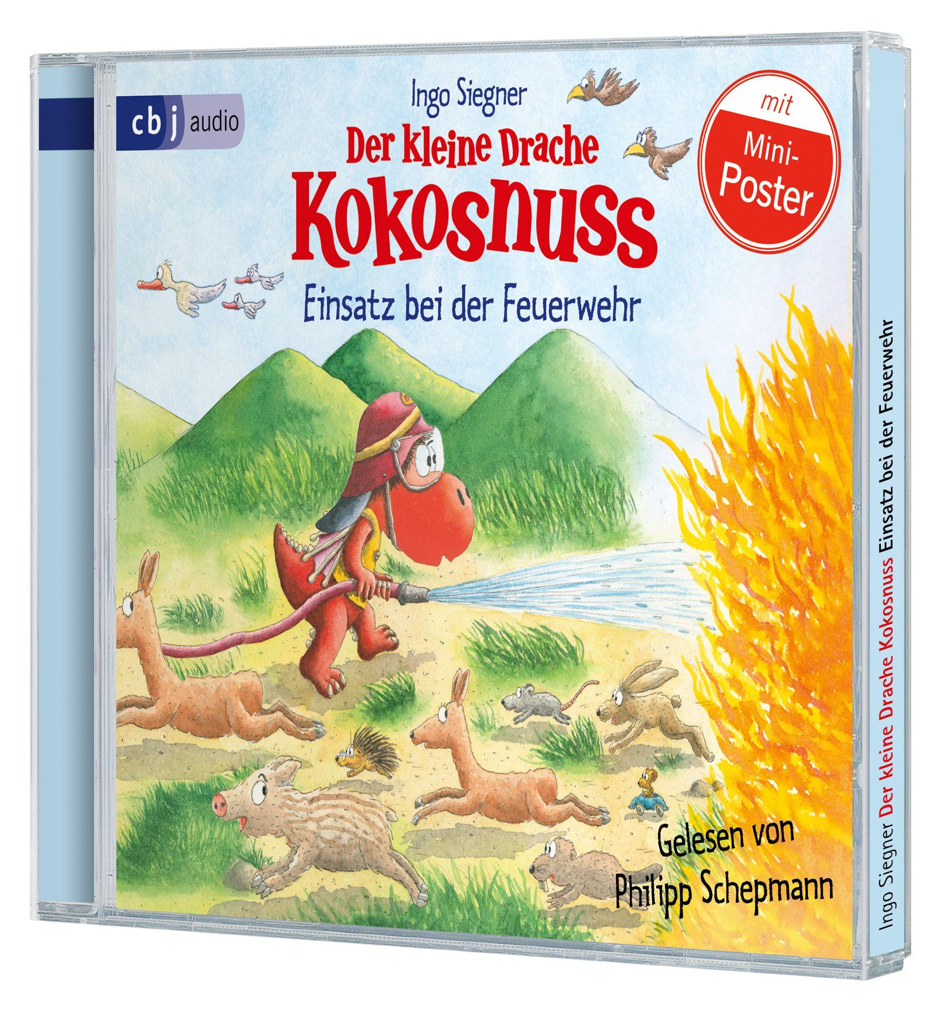 Vorderes Coverbild Der kleine Drache Kokosnuss - Einsatz bei der Feuerwehr