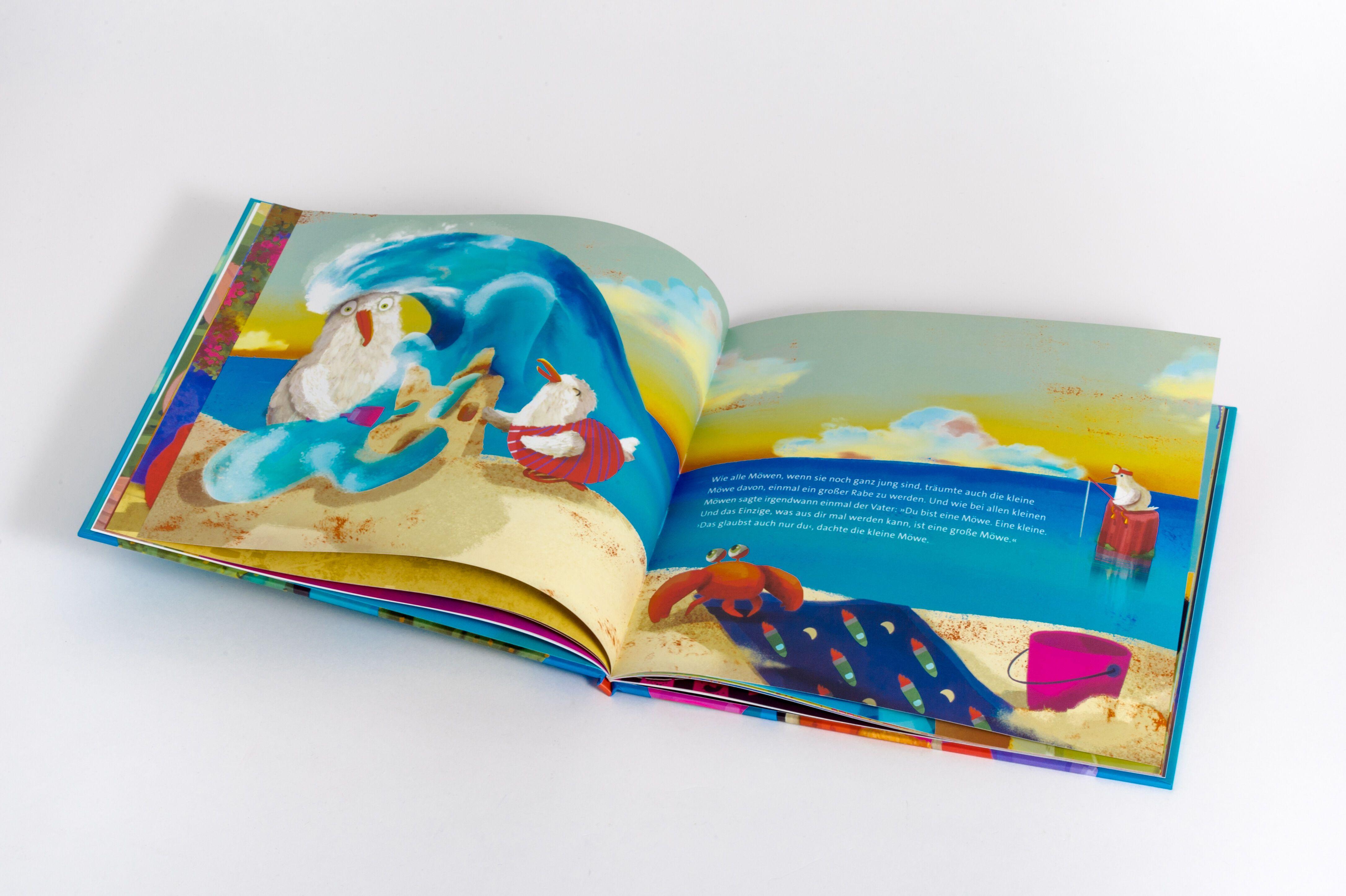 Beispielinhalt (Bild) Vom kleinen Spatz, der eine große Amsel werden wollte