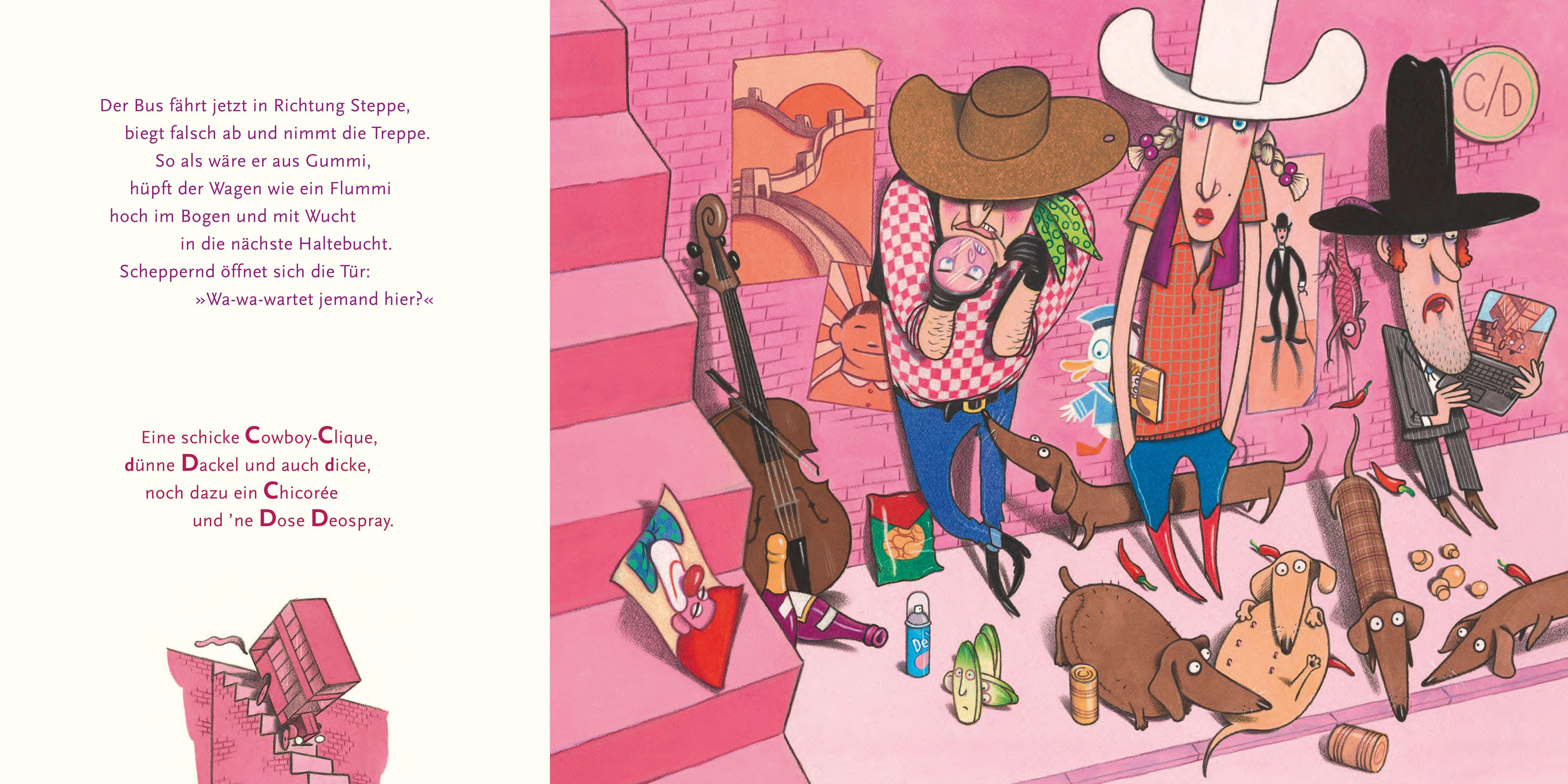 Beispielinhalt (Bild) Es fährt ein Bus durchs ABC