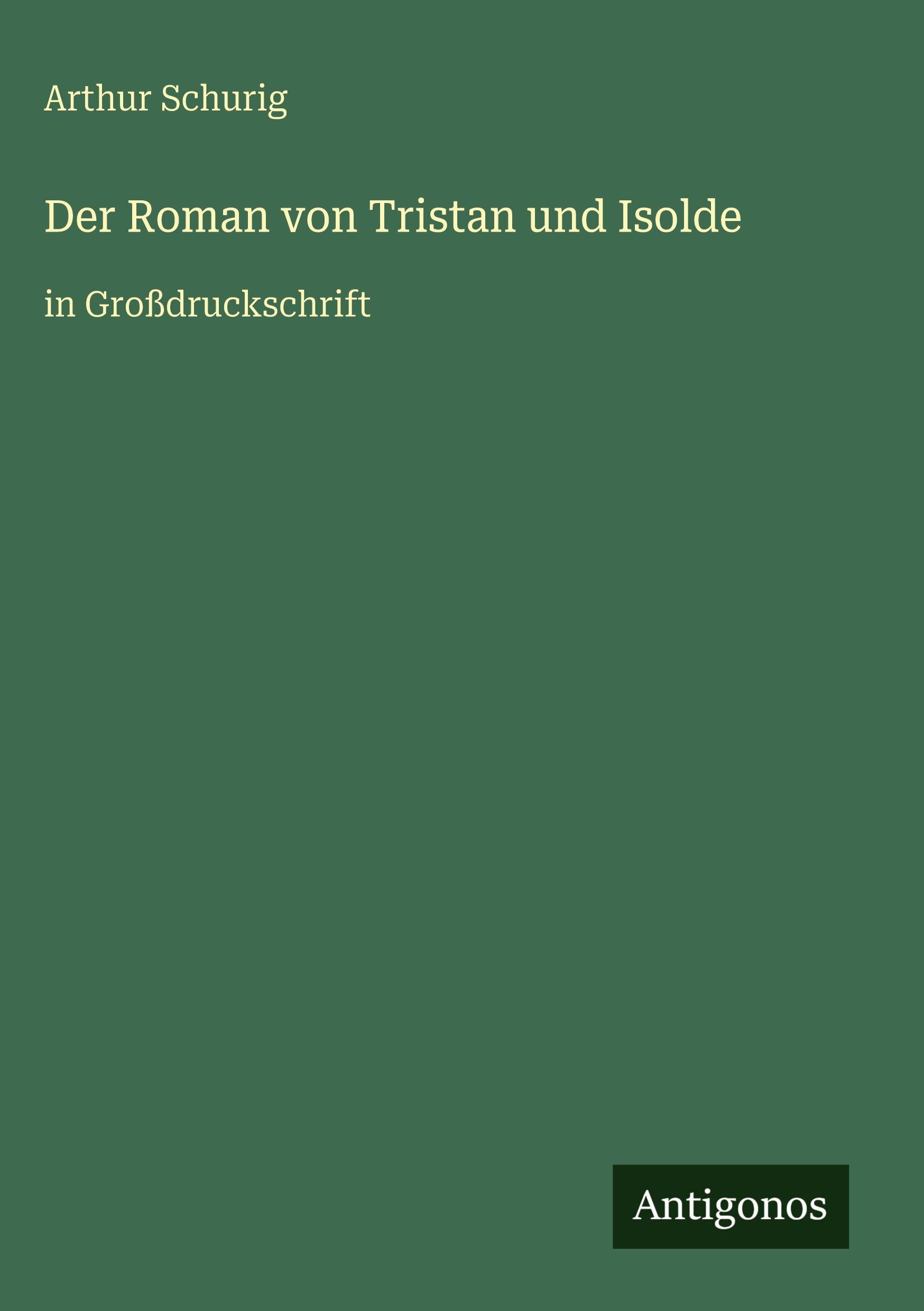 Vorderes Coverbild Der Roman von Tristan und Isolde