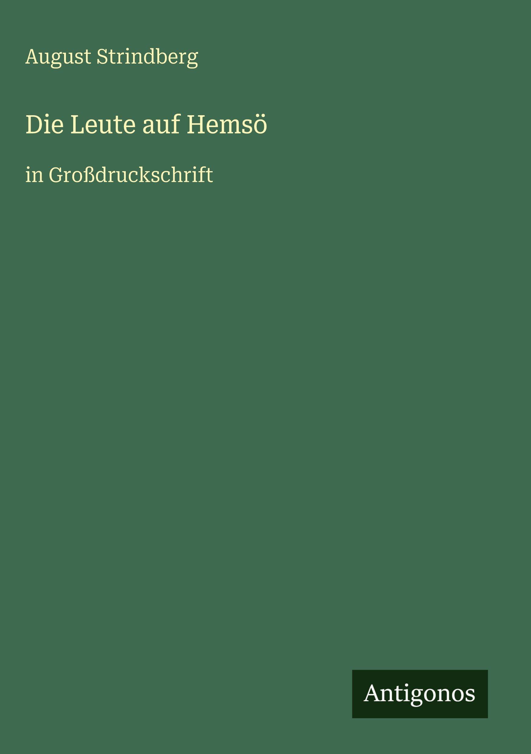 Vorderes Coverbild Die Leute auf Hemsö
