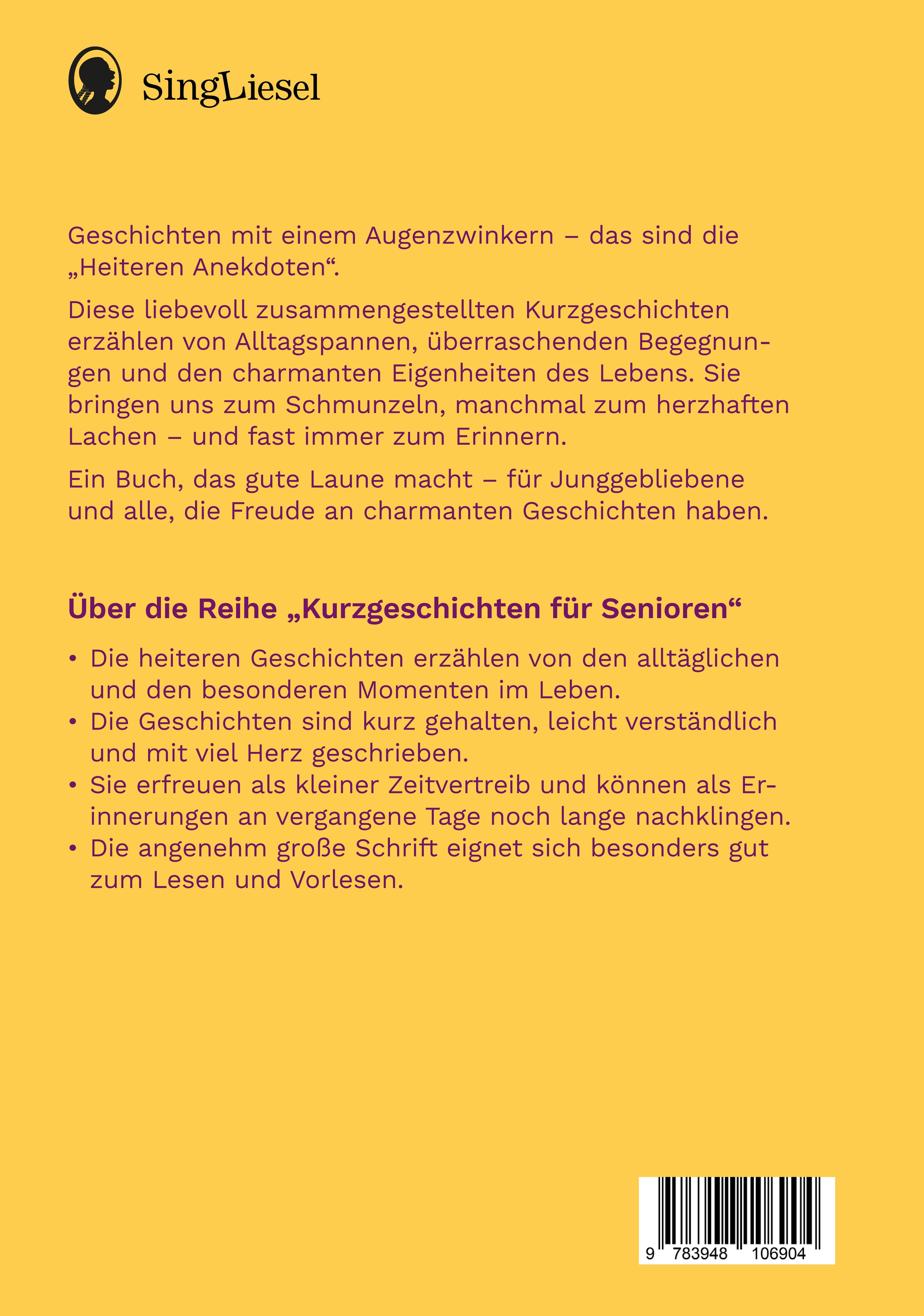 Beispielinhalt (Bild) Heitere Anekdoten