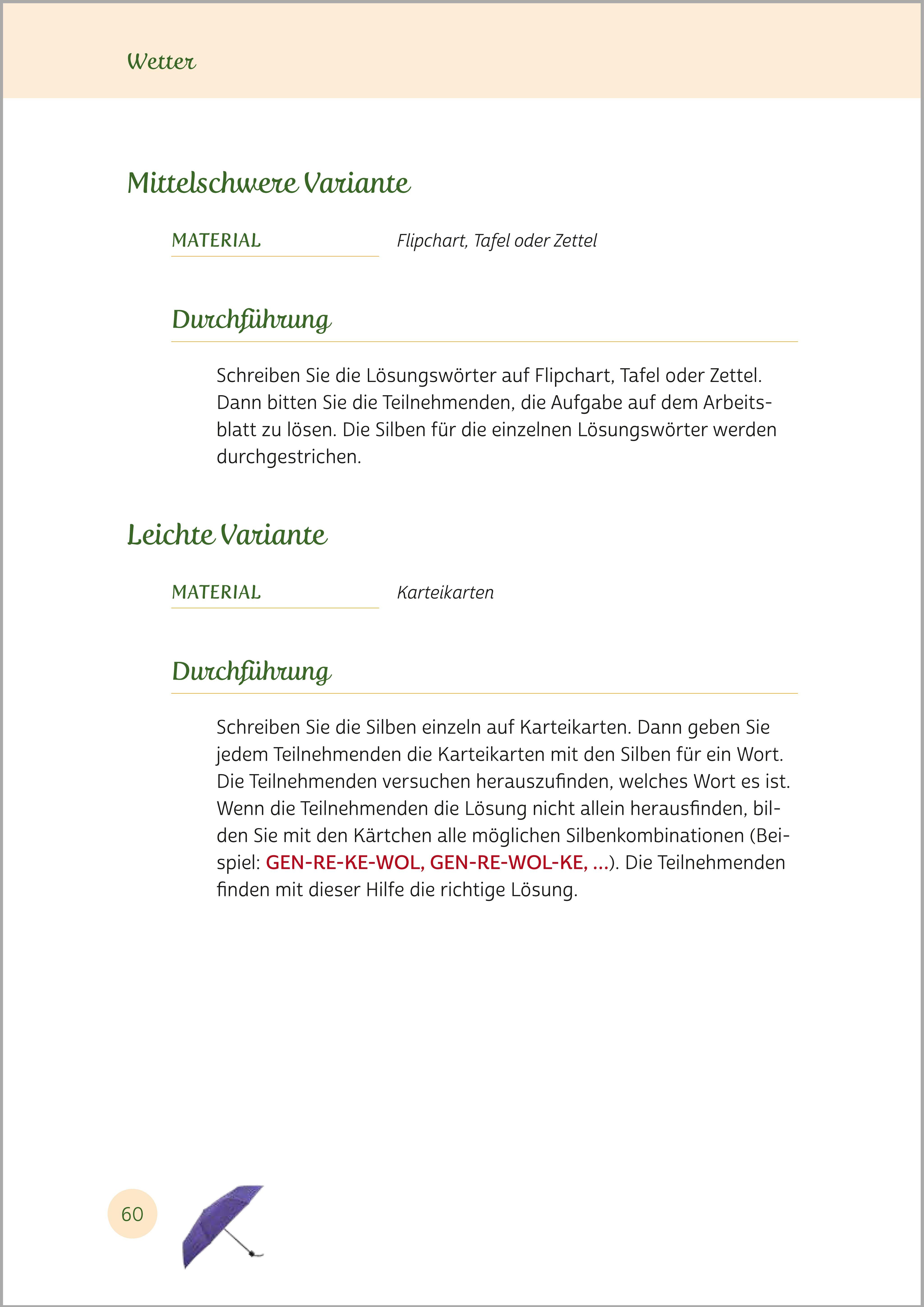 Beispielinhalt (Bild) Gedächtnistraining für Senioren | Gehirnjogging für Naturliebhaber