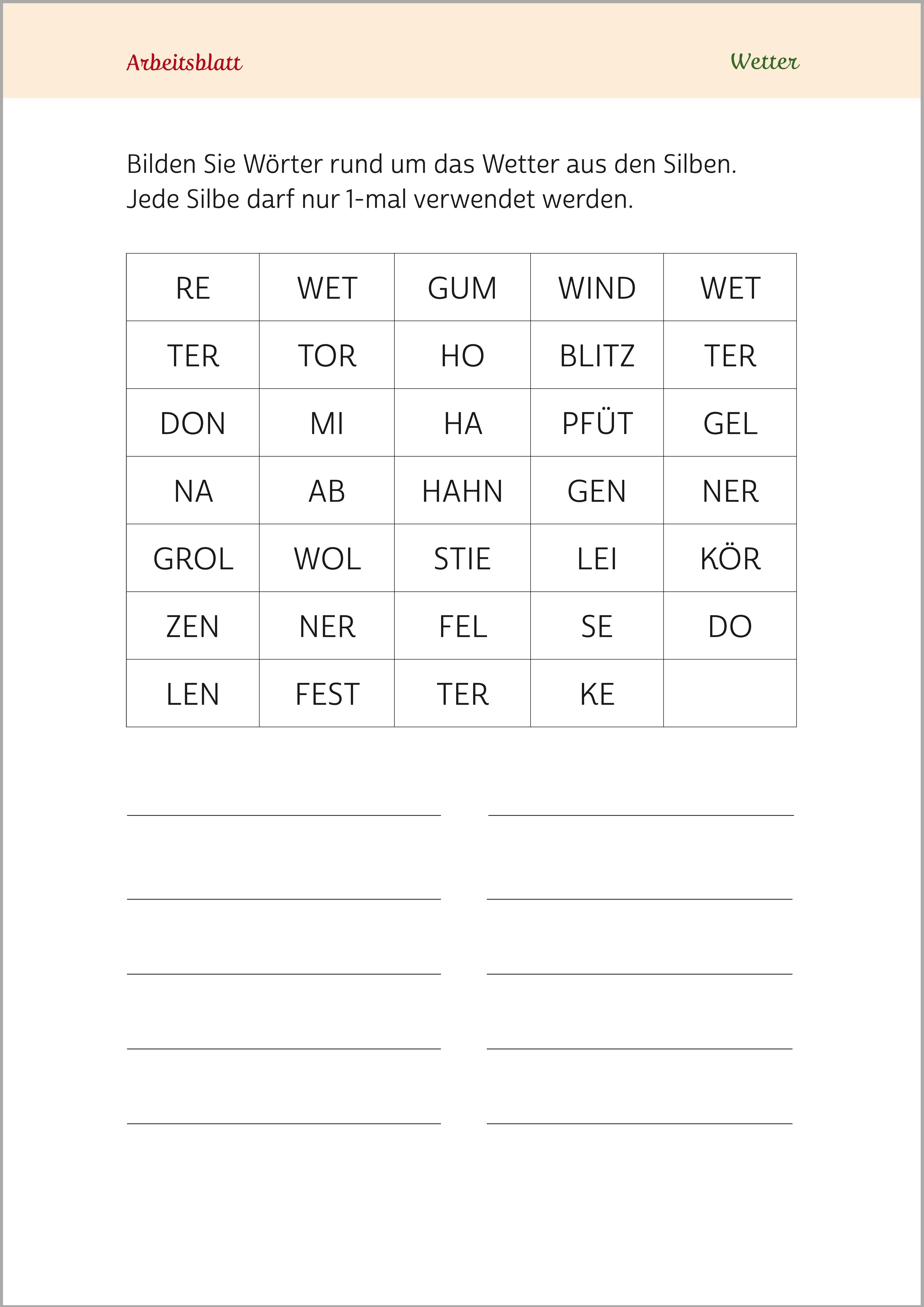 Beispielinhalt (Bild) Gedächtnistraining für Senioren | Gehirnjogging für Naturliebhaber