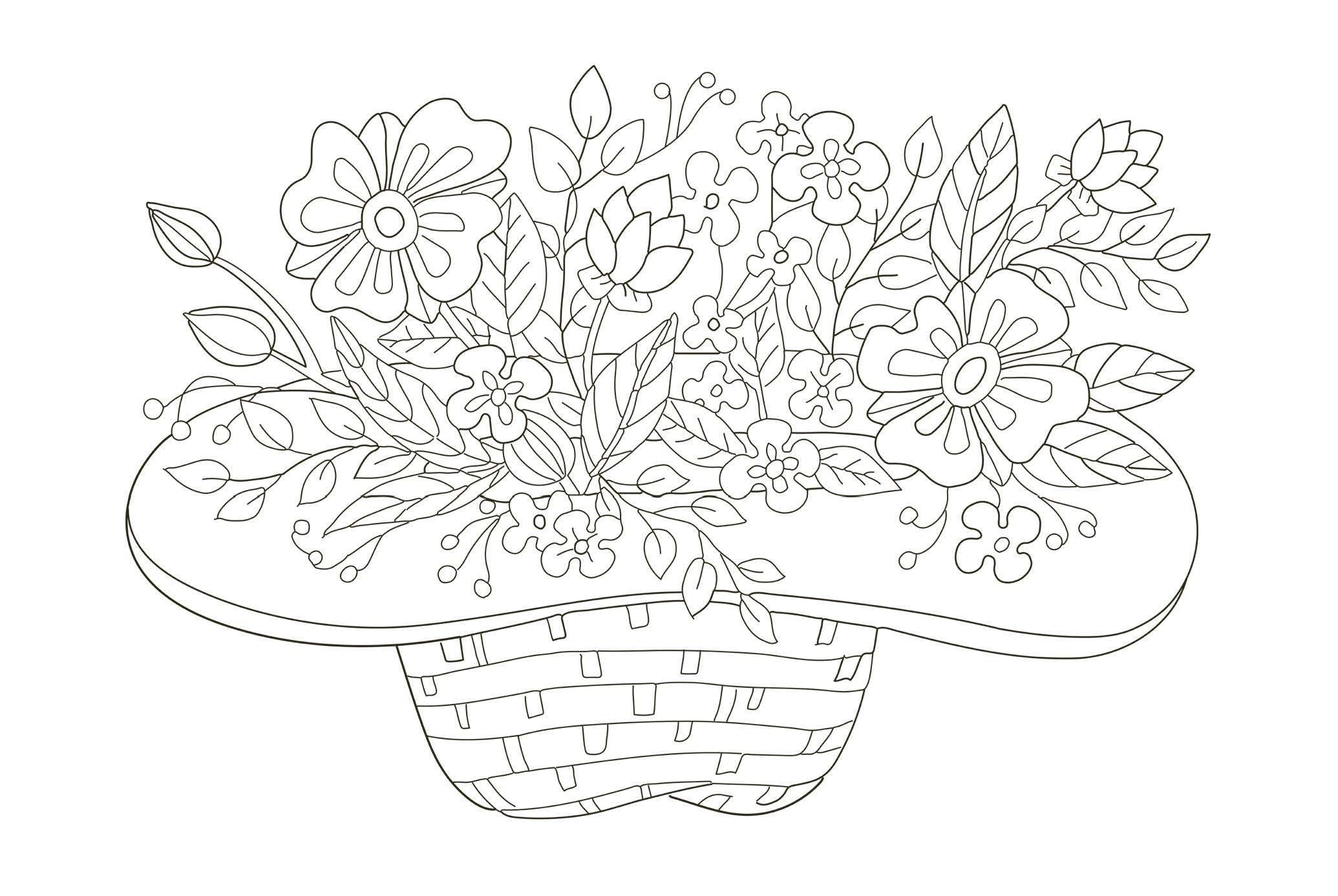 Beispielinhalt (Bild) 50 cozy Karten zum Ausmalen - Liebe Grüße