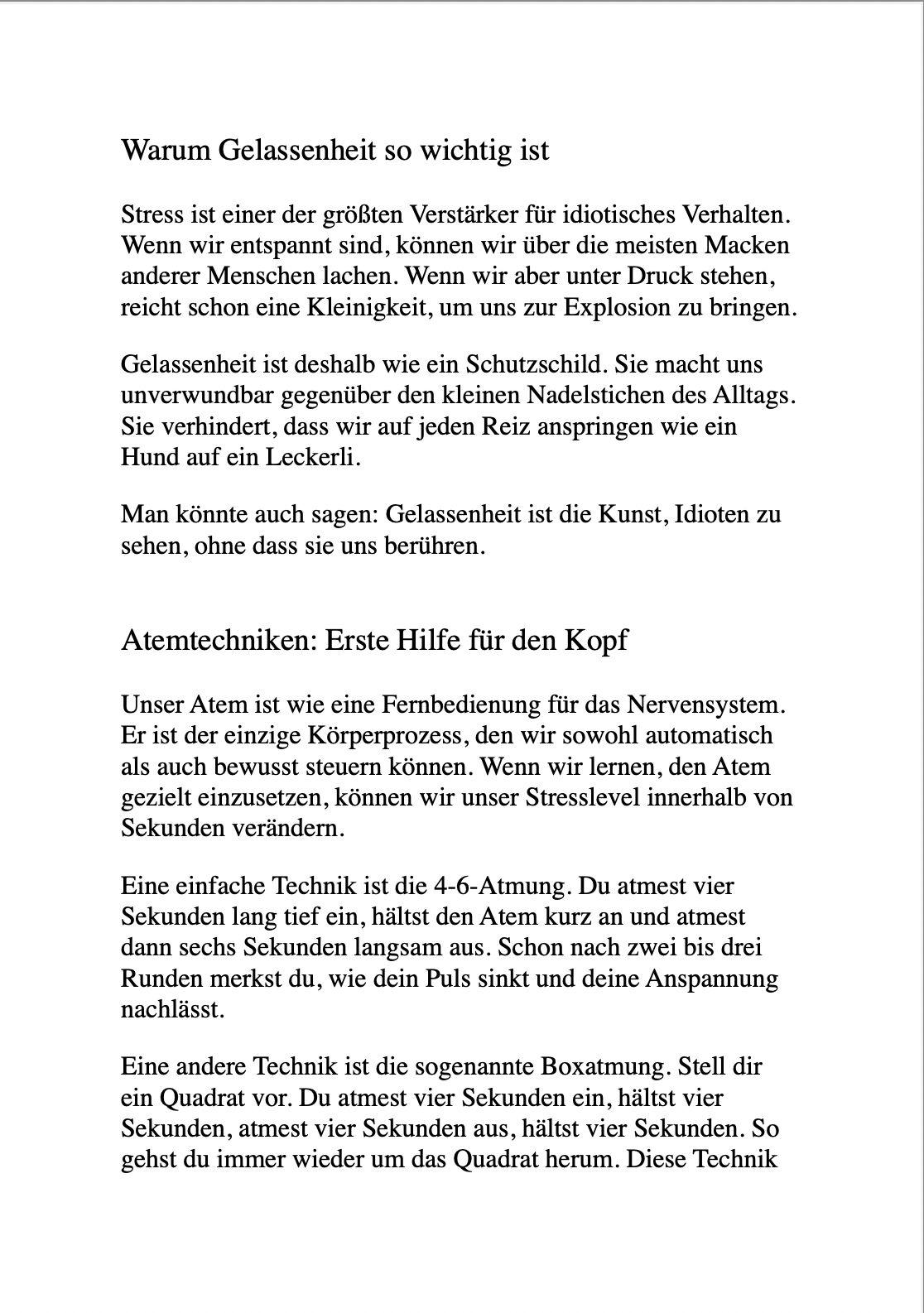 Beispielinhalt (Bild) WIE MAN MIT IDIOTEN UMGEHT