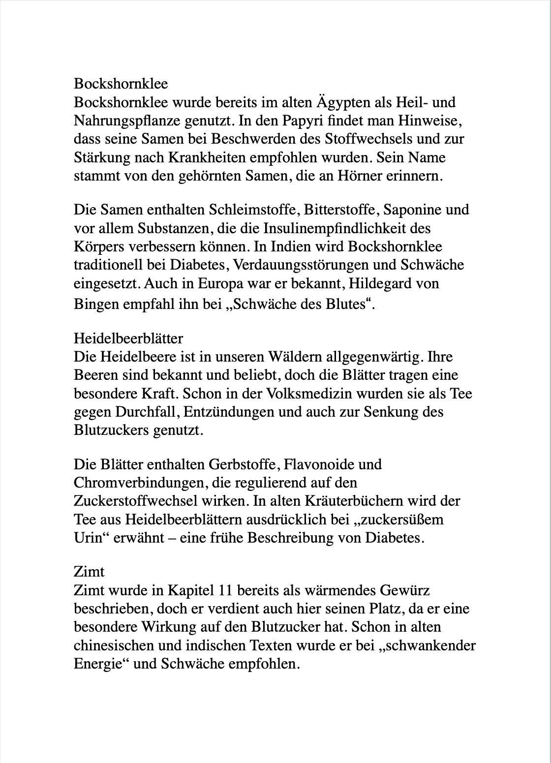 Beispielinhalt (Bild) DIE VERGESSENE HAUSAPOTHEKE