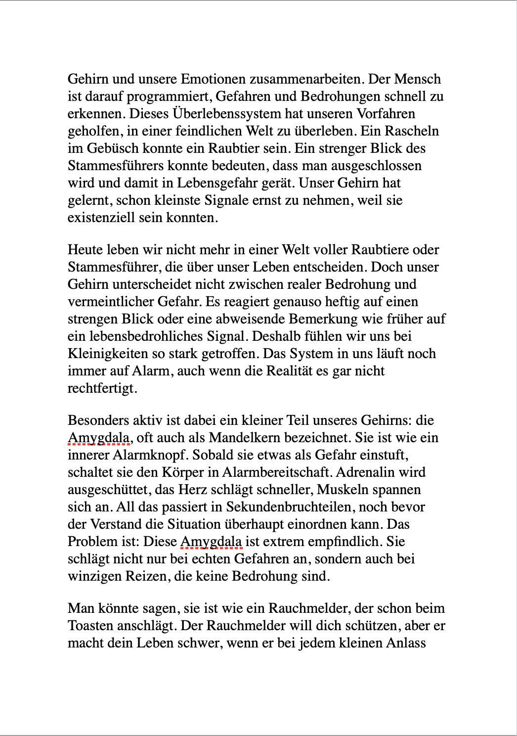 Beispielinhalt (Bild) HÖR AUF, ALLES AN DICH RAN ZU LASSEN