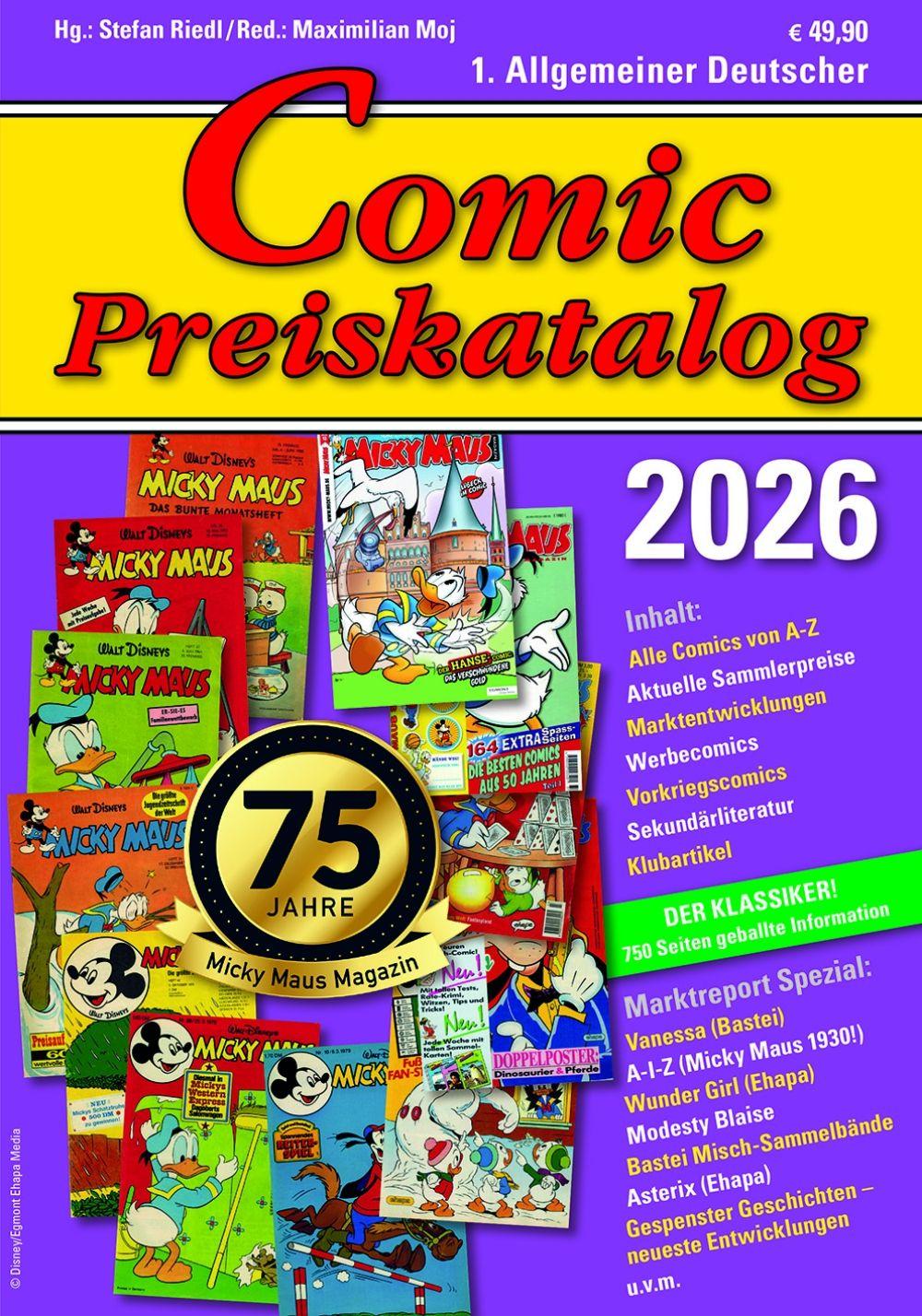 Vorderes Coverbild Comic Preiskatalog 2026 HC