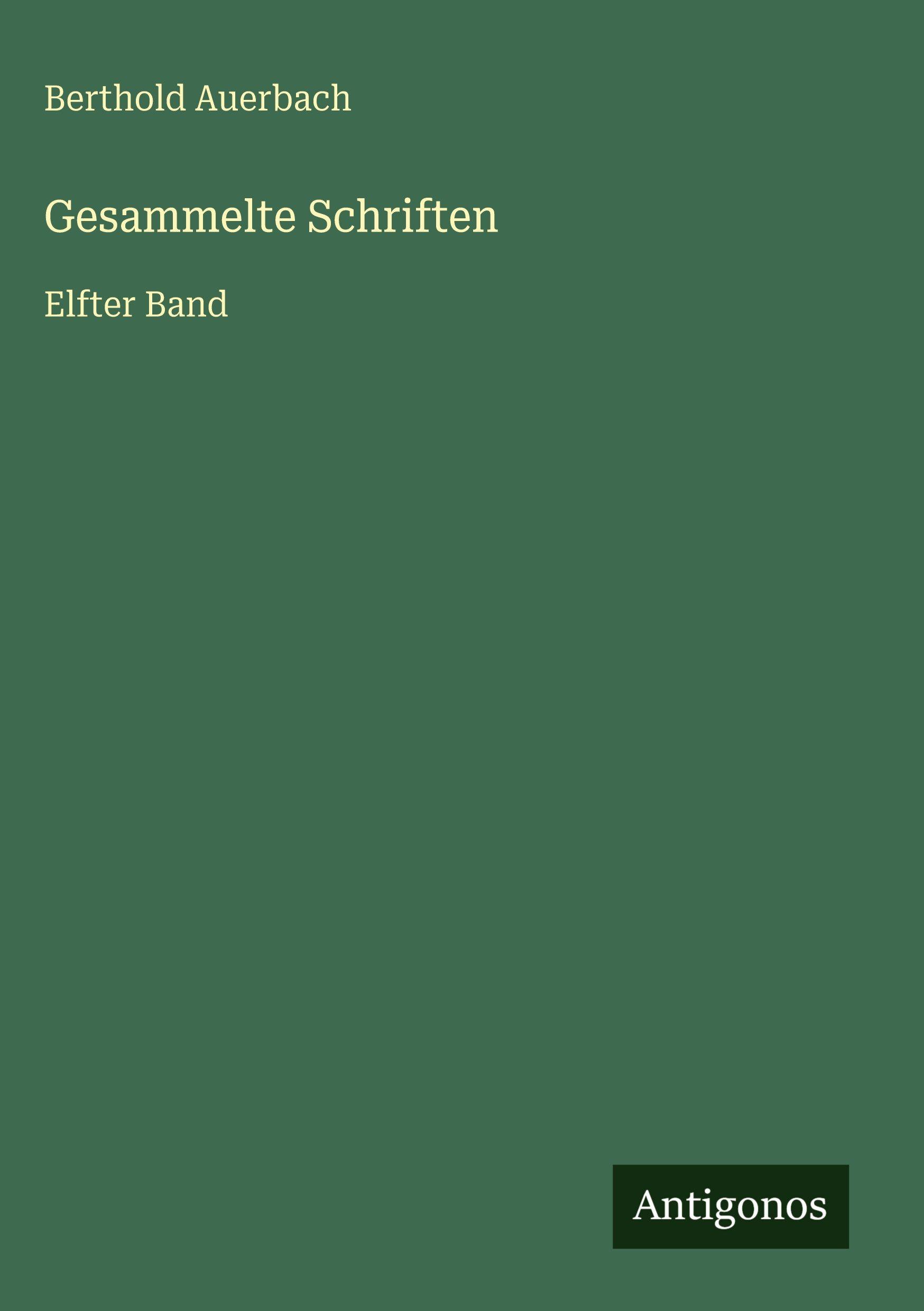 Vorderes Coverbild Gesammelte Schriften