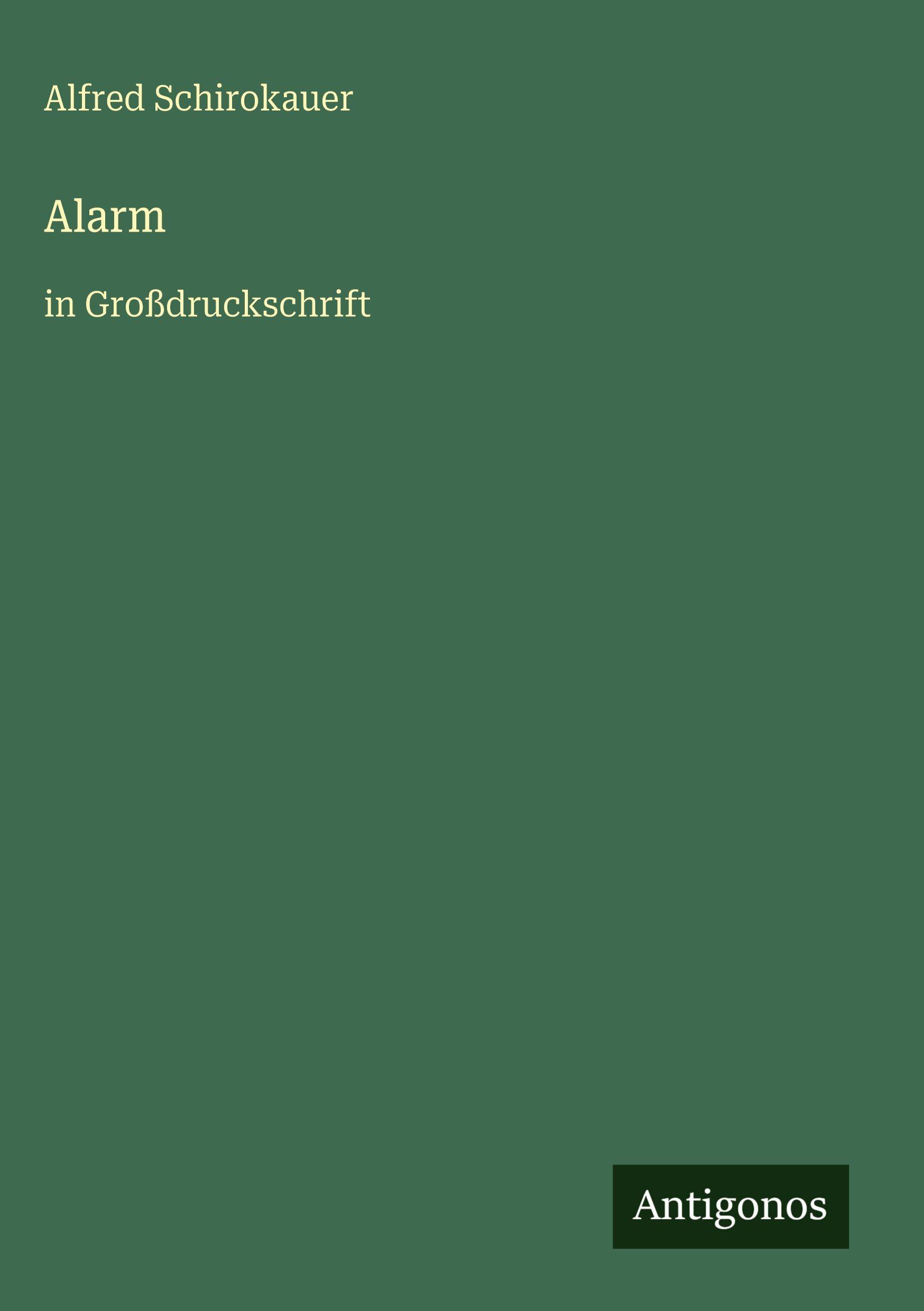Vorderes Coverbild Alarm