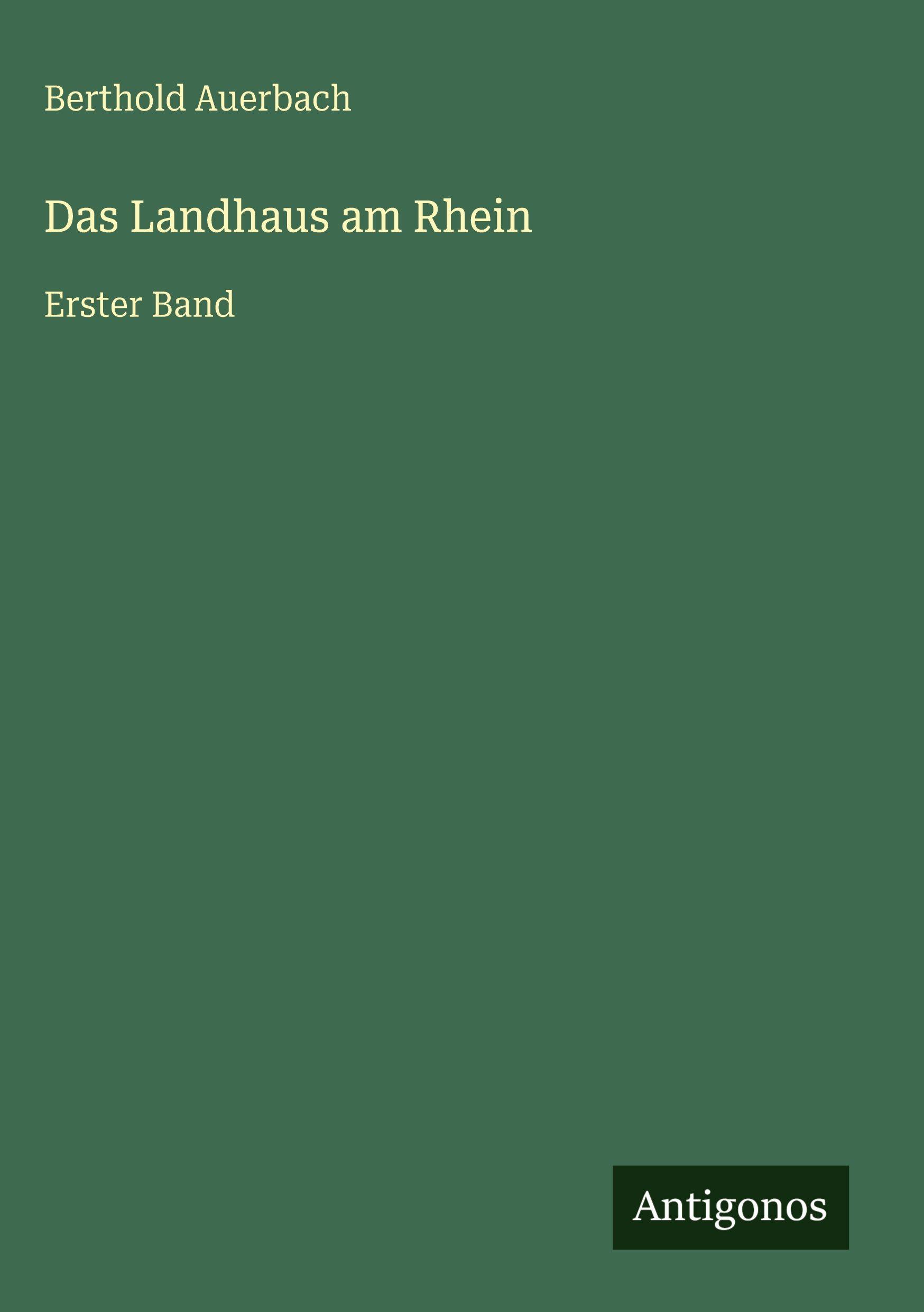 Vorderes Coverbild Das Landhaus am Rhein