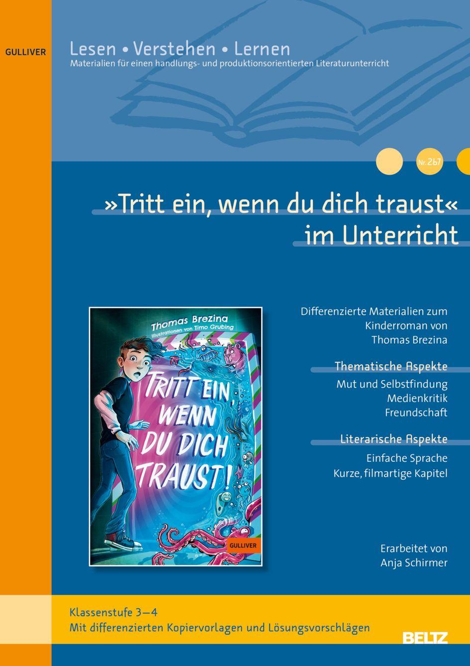 Vorderes Coverbild 'Tritt ein, wenn du dich traust' im Unterricht