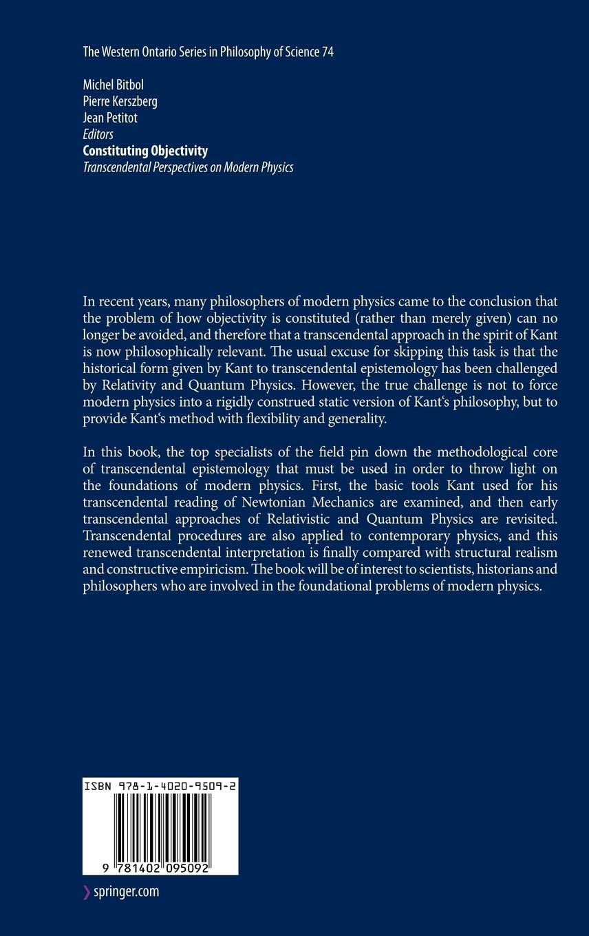 Rückseitencover Constituting Objectivity